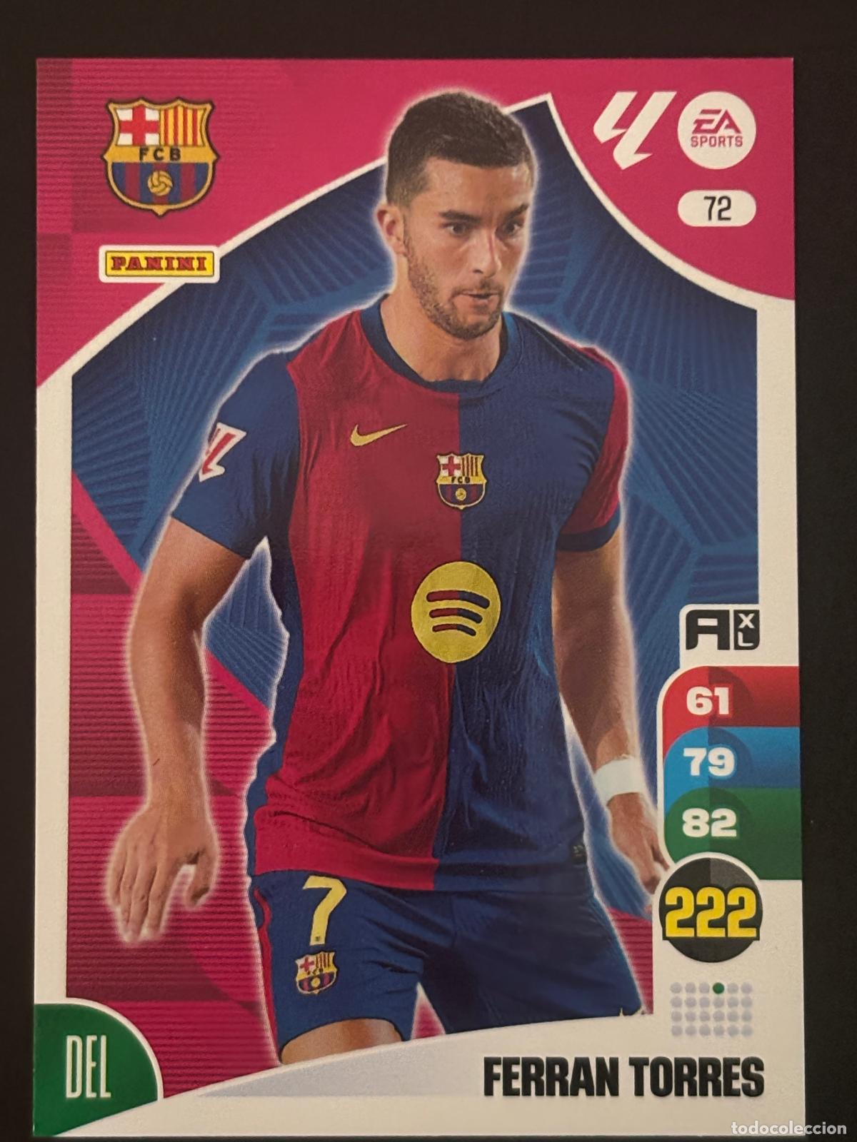 Fu&szlig;ball-Sticker: 72 FERR&Aacute;N TORRES BARCELONA ADRENALYN XL LALIGA EA SPORTS 24-25 2024-2025 PANINI