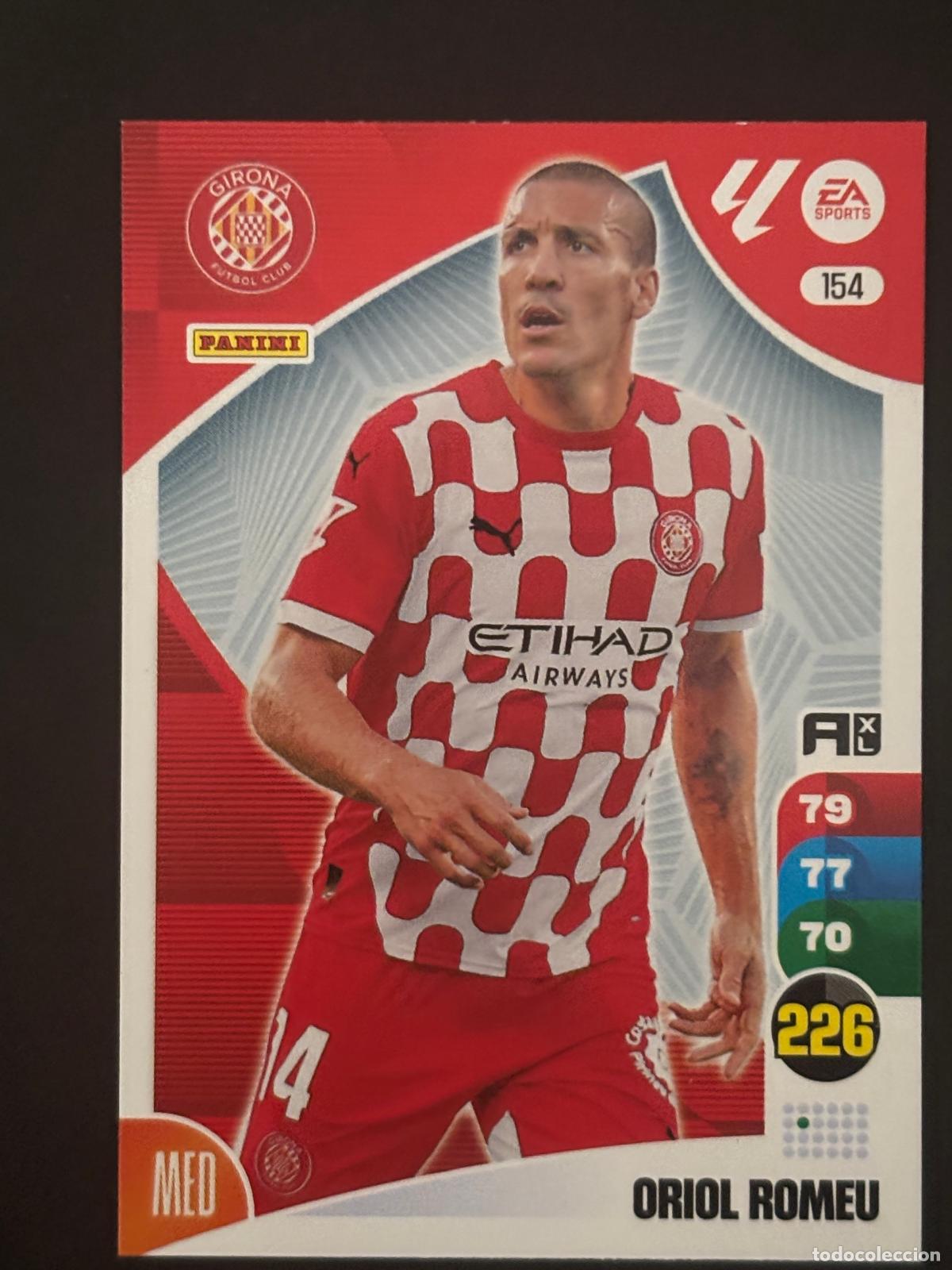 Fu&szlig;ball-Sticker: 154 ORIOL ROMEU GIRONA ADRENALYN XL LALIGA EA SPORTS 24-25 2024-2025 PANINI