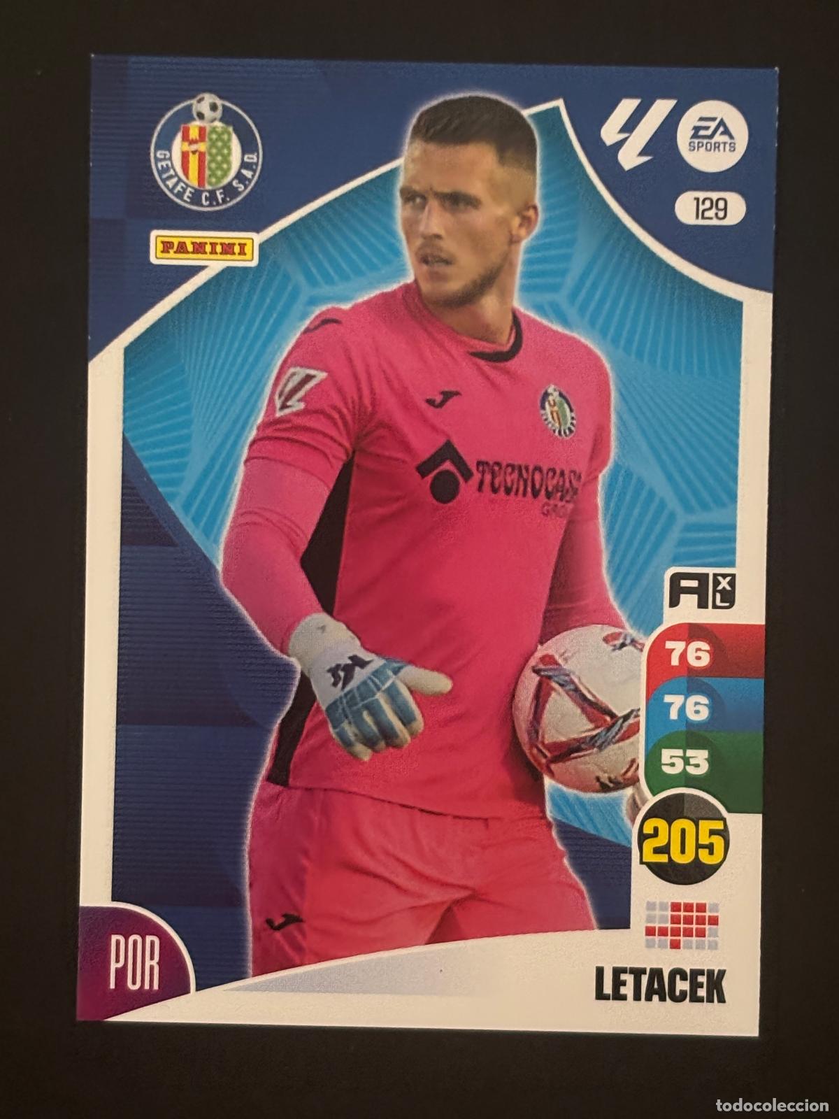 Fu&szlig;ball-Sticker: 129 LETACEK GETAFE ADRENALYN XL LALIGA EA SPORTS 24-25 2024-2025 PANINI