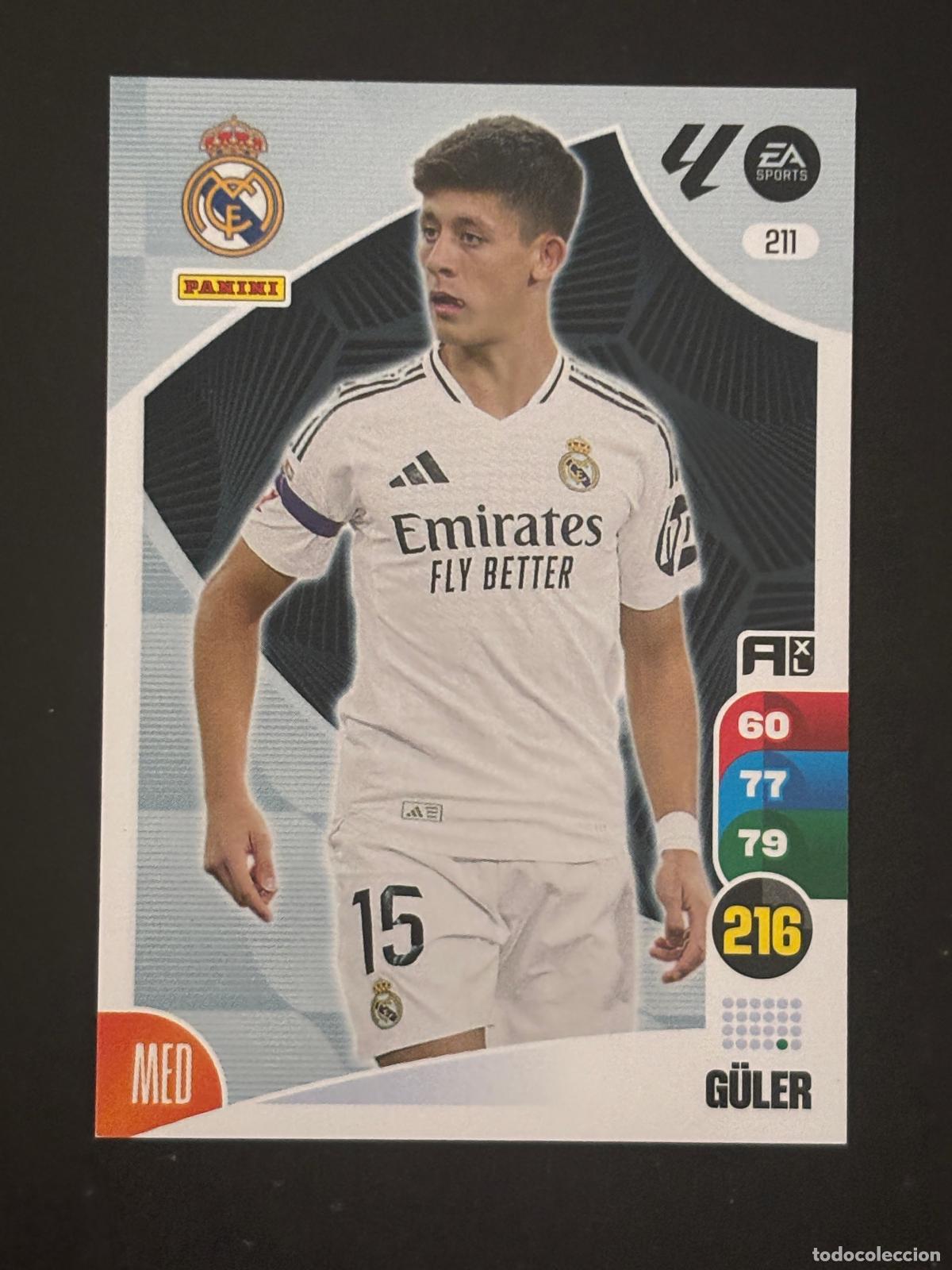 Fu&szlig;ball-Sticker: 211 G&Uuml;LER REAL MADRID ADRENALYN XL LALIGA EA SPORTS 24-25 2024-2025 PANINI