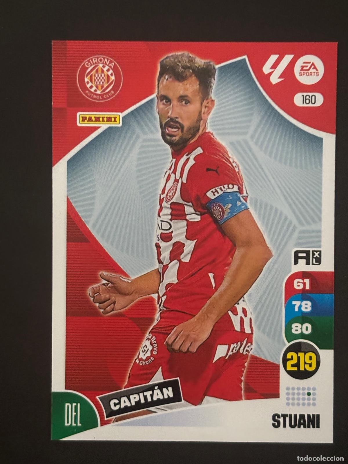 Fu&szlig;ball-Sticker: 160 STUANI GIRONA ADRENALYN XL LALIGA EA SPORTS 24-25 2024-2025 PANINI