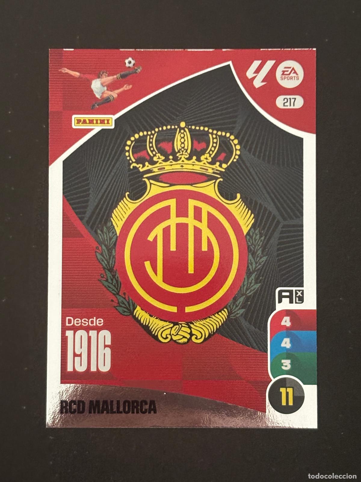 Fu&szlig;ball-Sticker: 217 ESCUDO MALLORCA ADRENALYN XL LALIGA EA SPORTS 24-25 2024-2025 PANINI