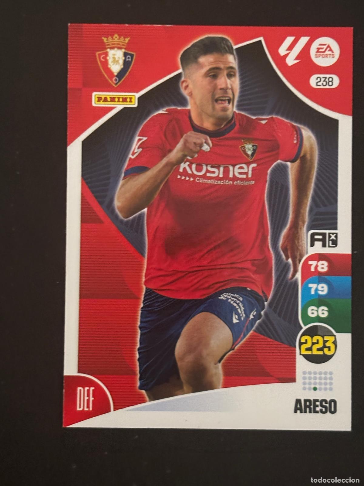 Fu&szlig;ball-Sticker: 238 ARESO OSASUNA ADRENALYN XL LALIGA EA SPORTS 24-25 2024-2025 PANINI