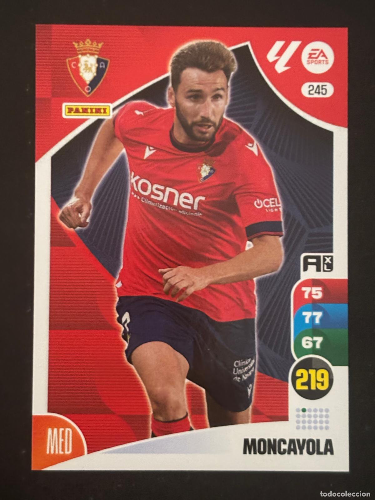Fu&szlig;ball-Sticker: 245 MONCAYOLA OSASUNA ADRENALYN XL LALIGA EA SPORTS 24-25 2024-2025 PANINI