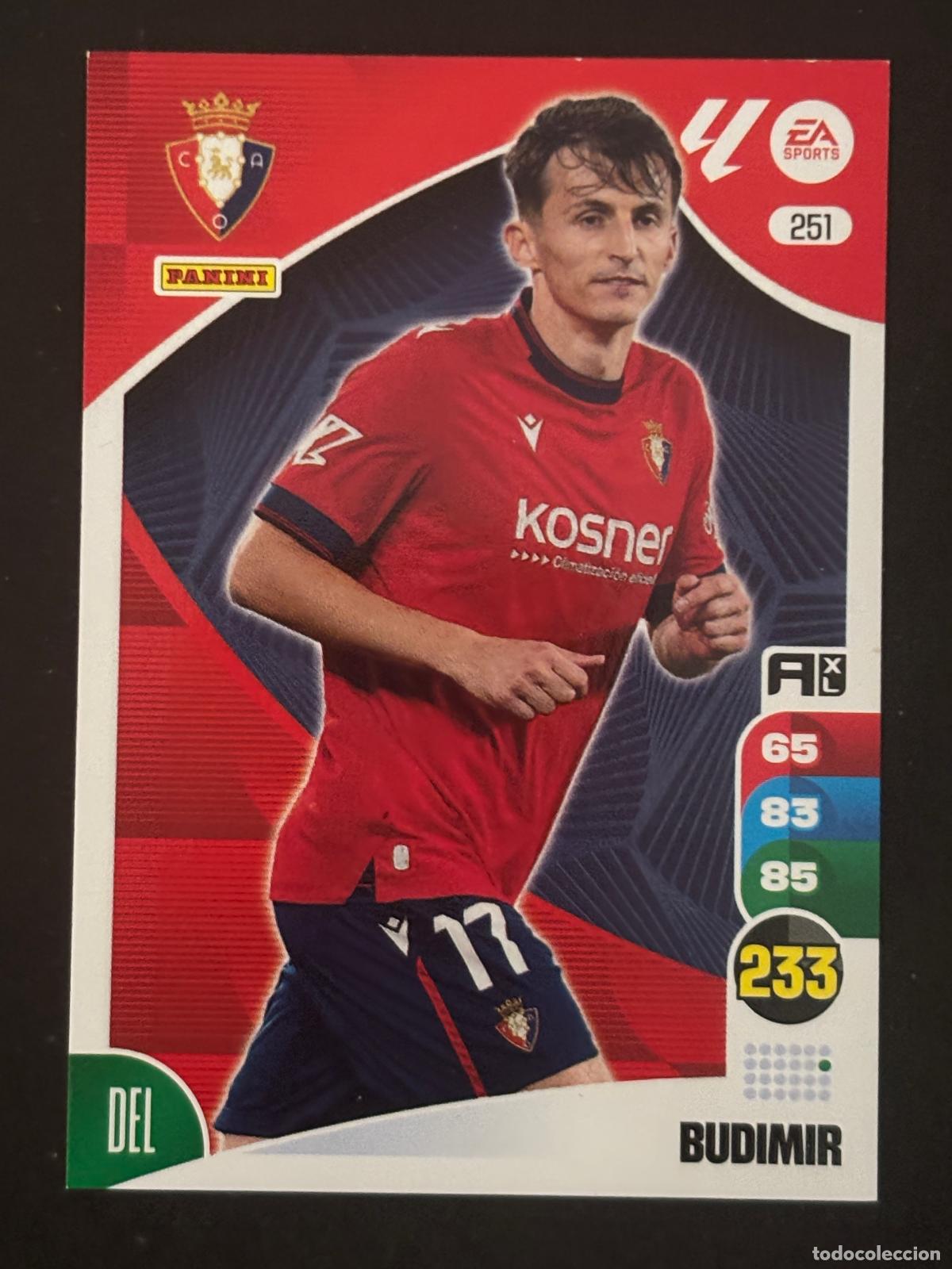 Fu&szlig;ball-Sticker: 251 BUDIMIR OSASUNA ADRENALYN XL LALIGA EA SPORTS 24-25 2024-2025 PANINI
