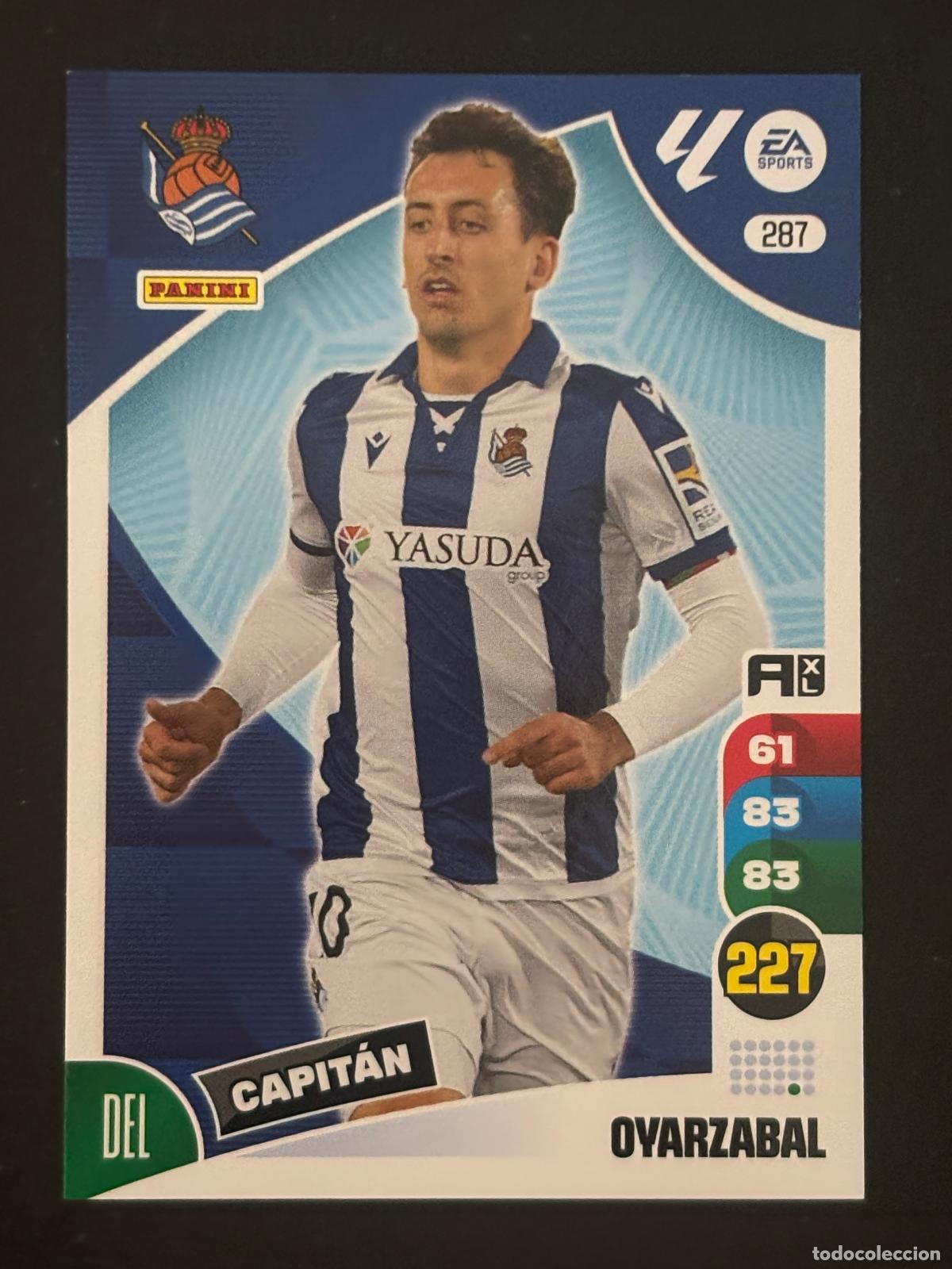 Football Stickers: 287 OYARZABAL REAL SOCIEDAD ADRENALYN XL LALIGA EA SPORTS 24-25 2024-2025 PANINI