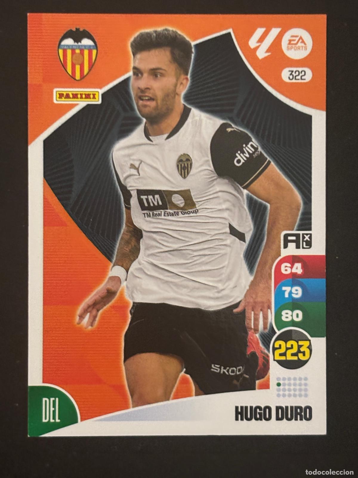 Football Stickers: 322 HUGO DURO VALENCIA ADRENALYN XL LALIGA EA SPORTS 24-25 2024-2025 PANINI