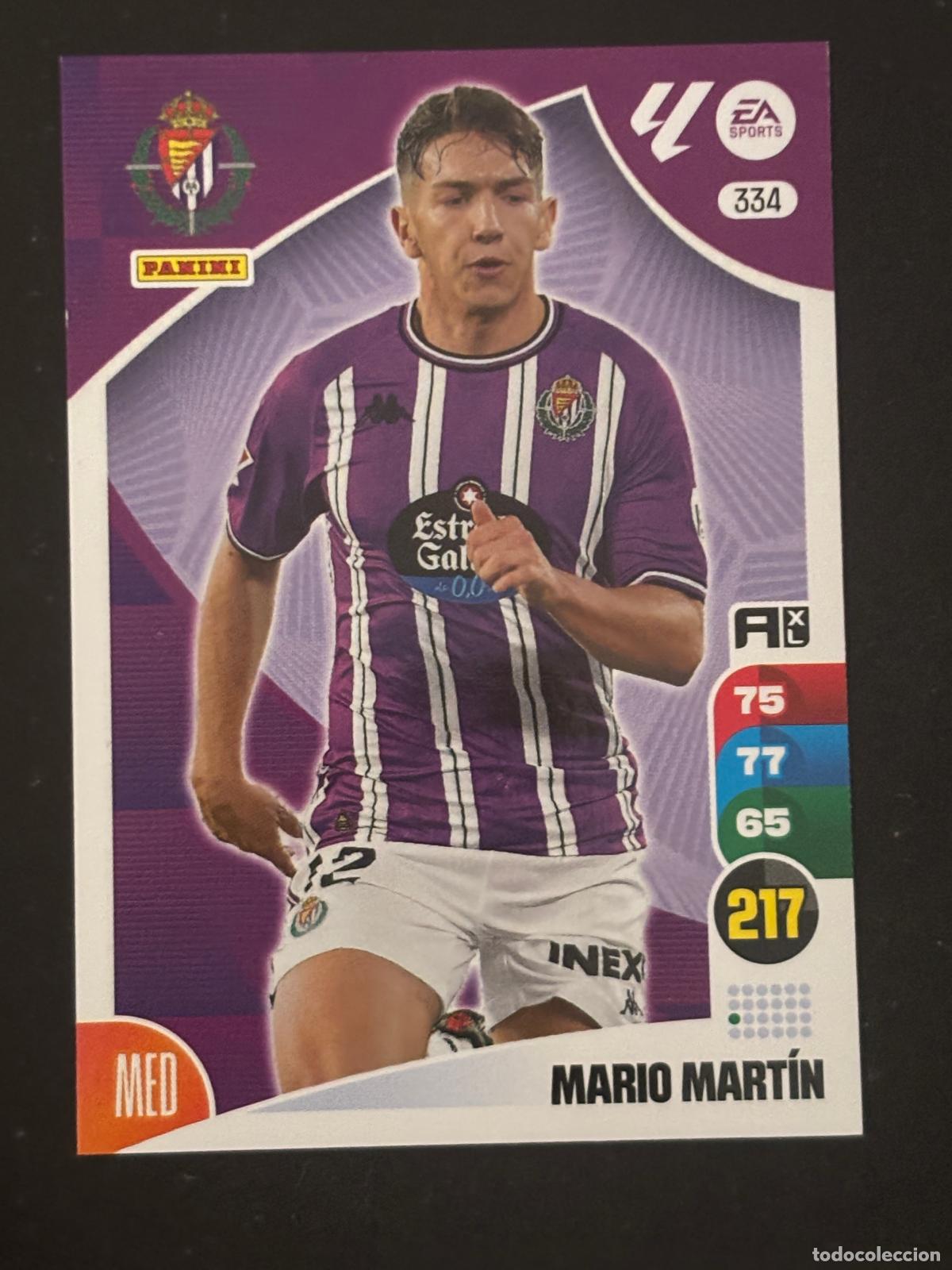 Football Stickers: 334 MARIO MART&Iacute;N VALLADOLID ADRENALYN XL LALIGA EA SPORTS 24-25 2024-2025 PANINI