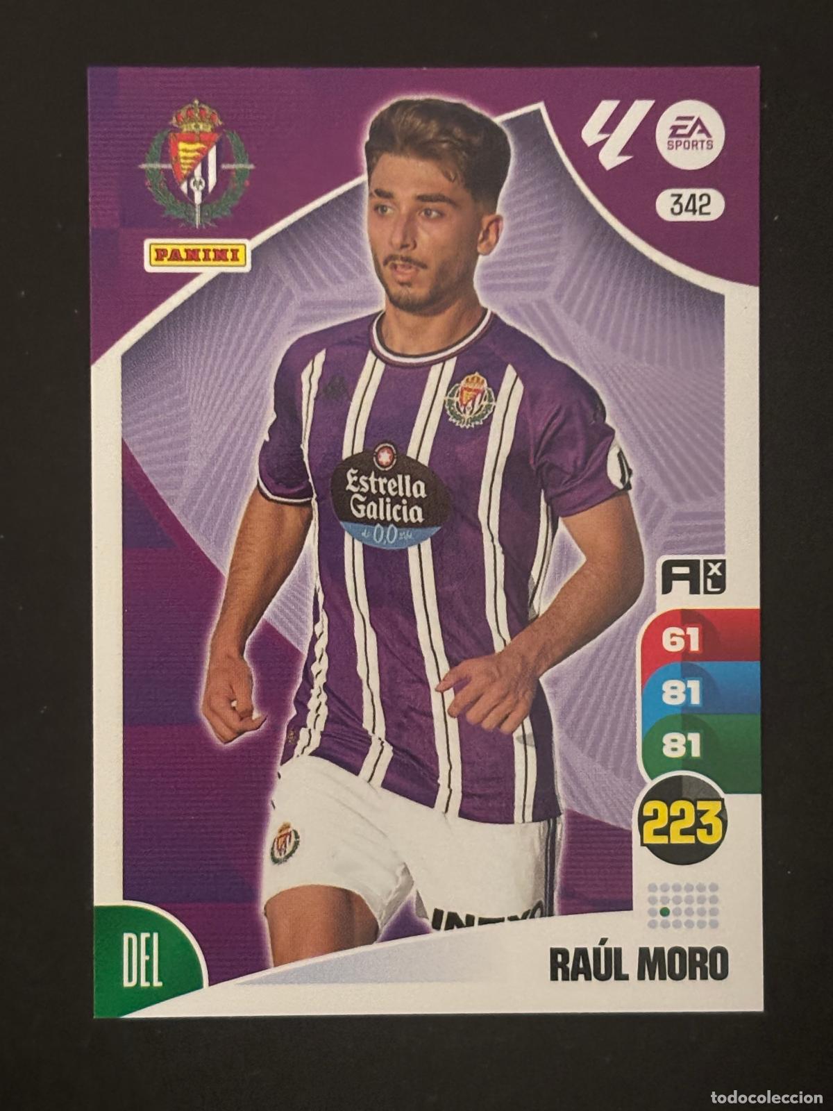 Football Stickers: 342 RA&Uacute;L MORO VALLADOLID ADRENALYN XL LALIGA EA SPORTS 24-25 2024-2025 PANINI