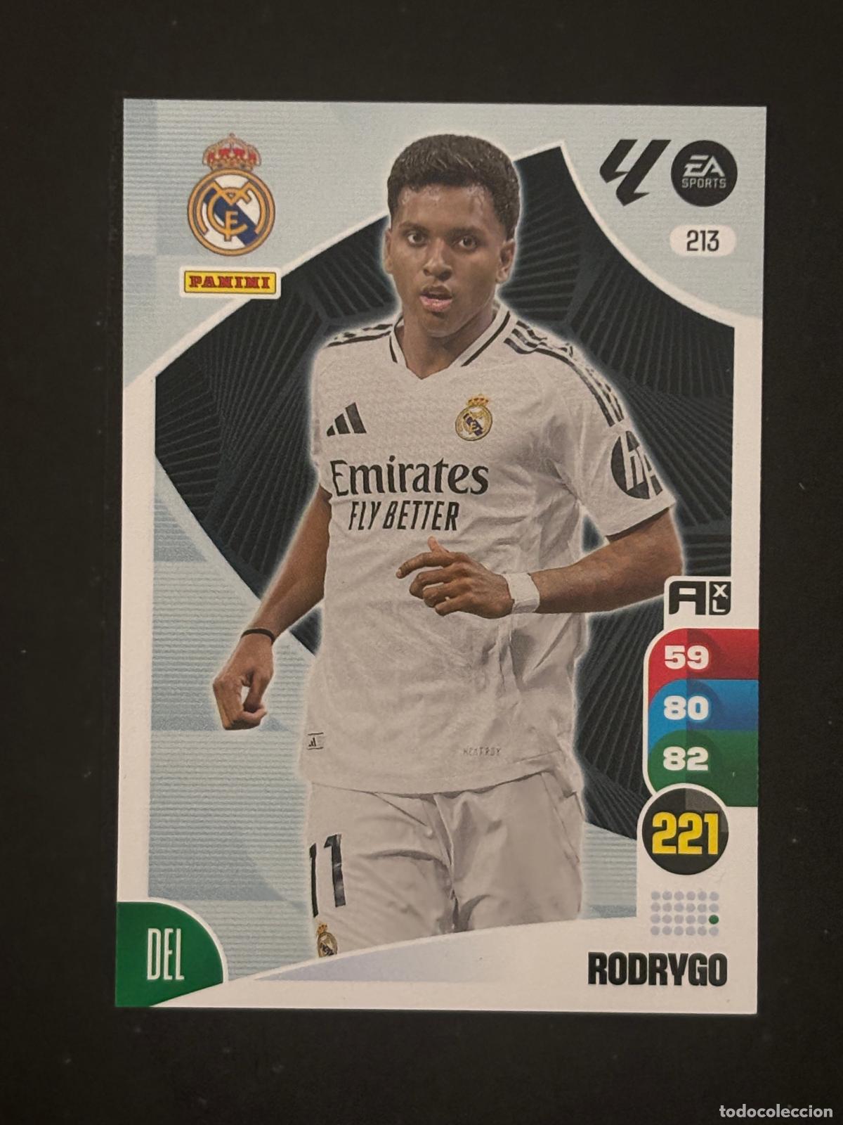 Football Stickers: 213 RODRYGO REAL MADRID ADRENALYN XL LALIGA EA SPORTS 24-25 2024-2025 PANINI