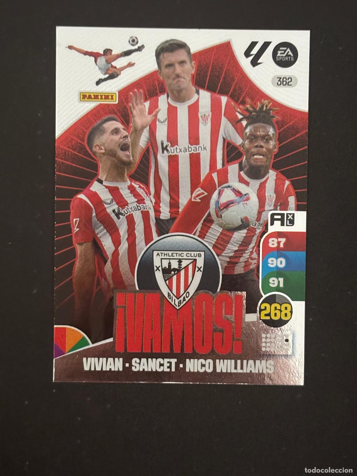 Cromos de f&uacute;tbol: 362 VAMOS AT BILBAO &iexcl;VAMOS! ADRENALYN XL LALIGA EA SPORTS 24-25 2024-2025 PANINI