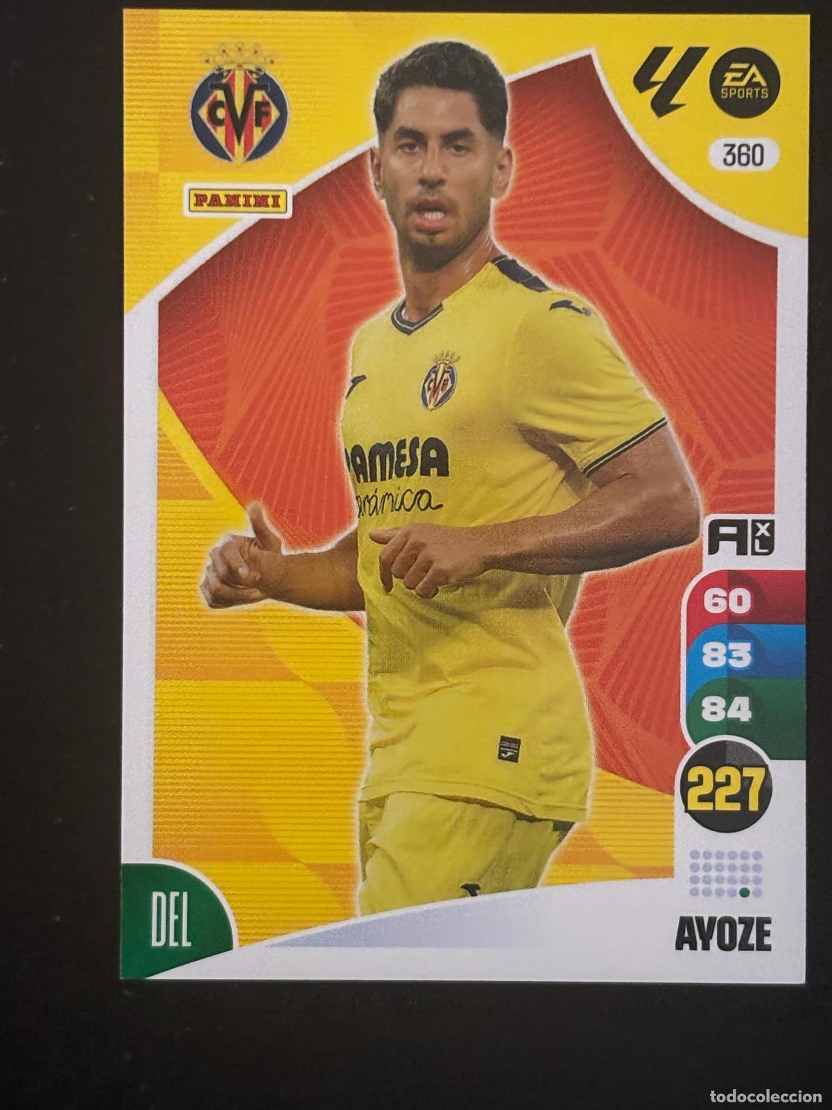 Cromos de f&uacute;tbol: 360 AYOZE VILLARREAL ADRENALYN XL LALIGA EA SPORTS 24-25 2024-2025 PANINI