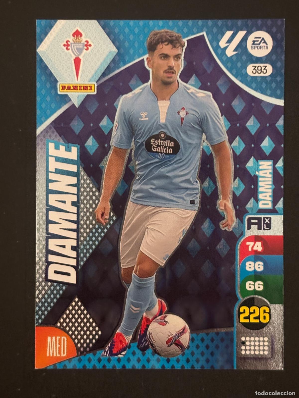 Cromos de f&uacute;tbol: 393 DAMI&Aacute;N CELTA DIAMANTES ADRENALYN XL LALIGA EA SPORTS 24-25 2024-2025 PANINI
