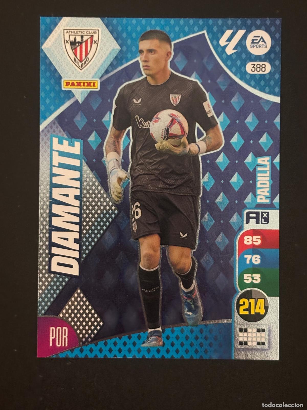 Cromos de f&uacute;tbol: 388 PADILLA AT BILBAO DIAMANTES ADRENALYN XL LALIGA EA SPORTS 24-25 2024-2025 PANINI