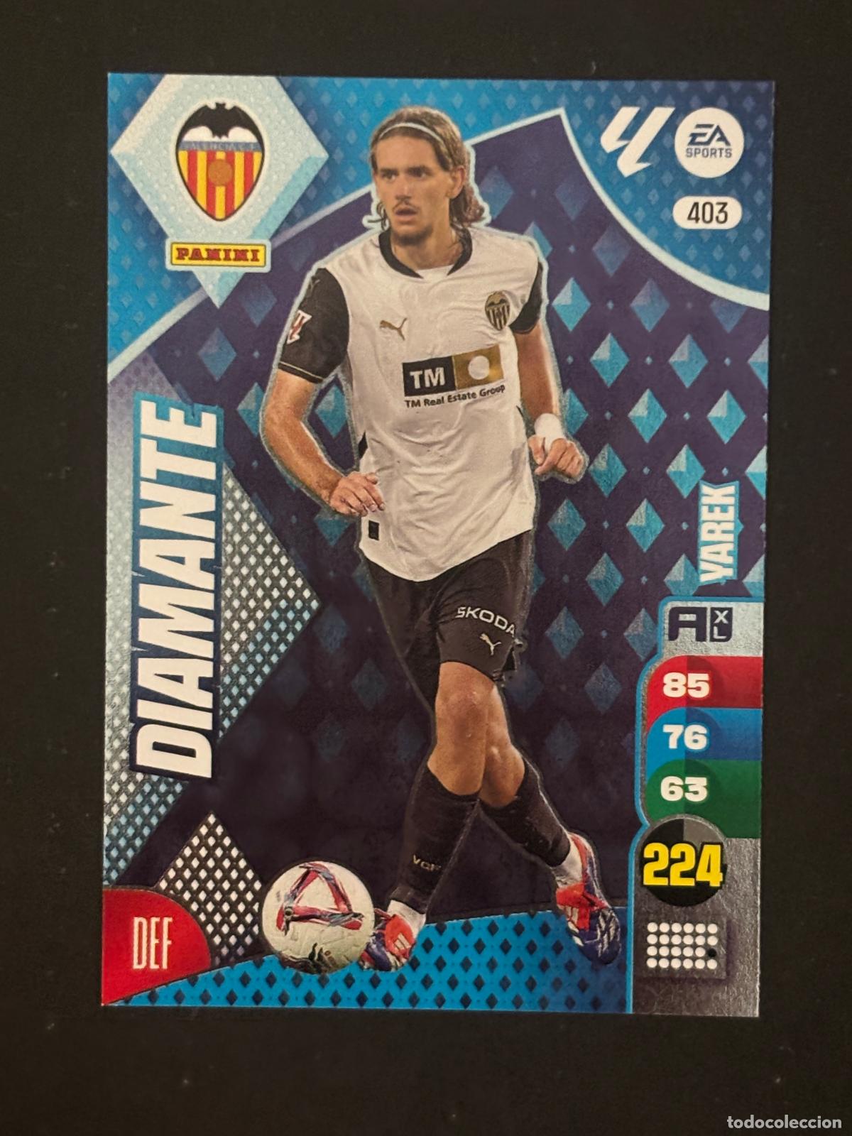 Cromos de f&uacute;tbol: 403 YAREK VALENCIA DIAMANTES ADRENALYN XL LALIGA EA SPORTS 24-25 2024-2025 PANINI