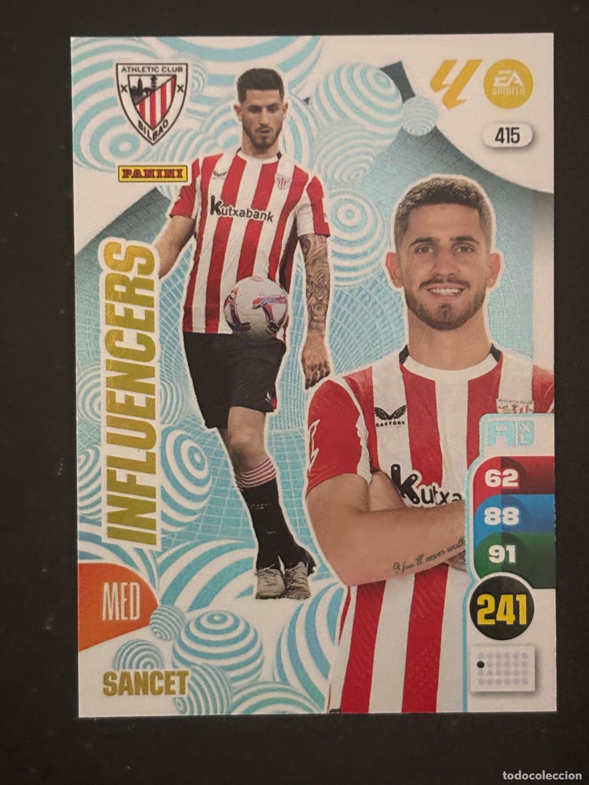 Football Stickers: 415 SANCET AT BILBAO INFLUENCERS ADRENALYN XL LALIGA EA SPORTS 24-25 2024-2025 PANINI