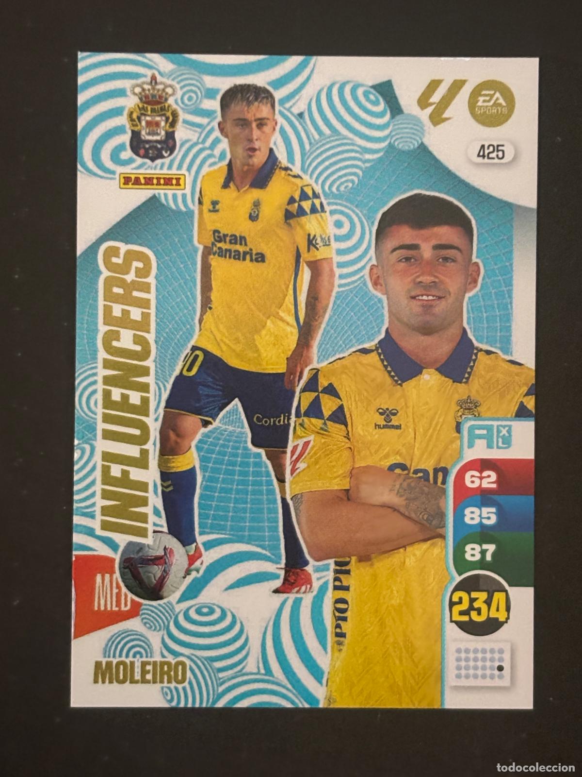 Football Stickers: 425 MOLEIRO LAS PALMAS INFLUENCERS ADRENALYN XL LALIGA EA SPORTS 24-25 2024-2025 PANINI