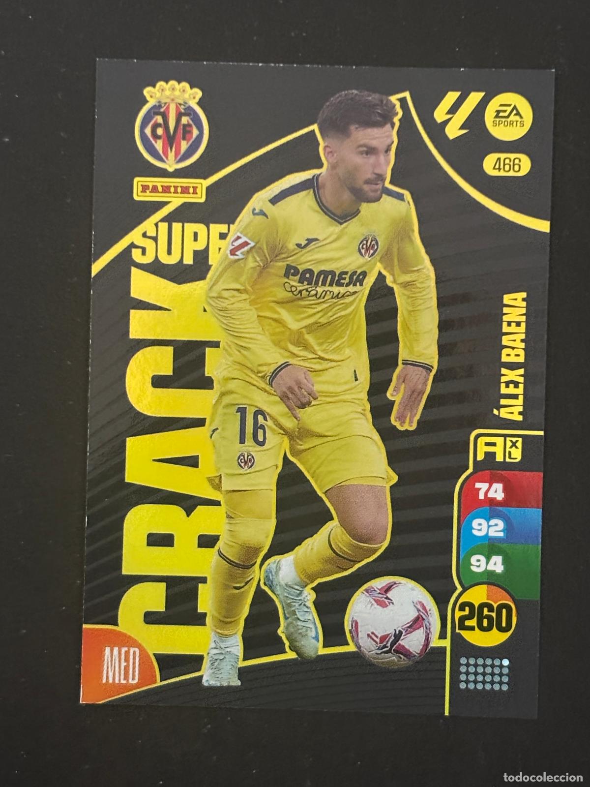 Football Stickers: 466 &Aacute;LEX BAENA VILLARREAL SUPER CRACK ADRENALYN XL LALIGA EA SPORTS 24-25 2024-2025 PANINI