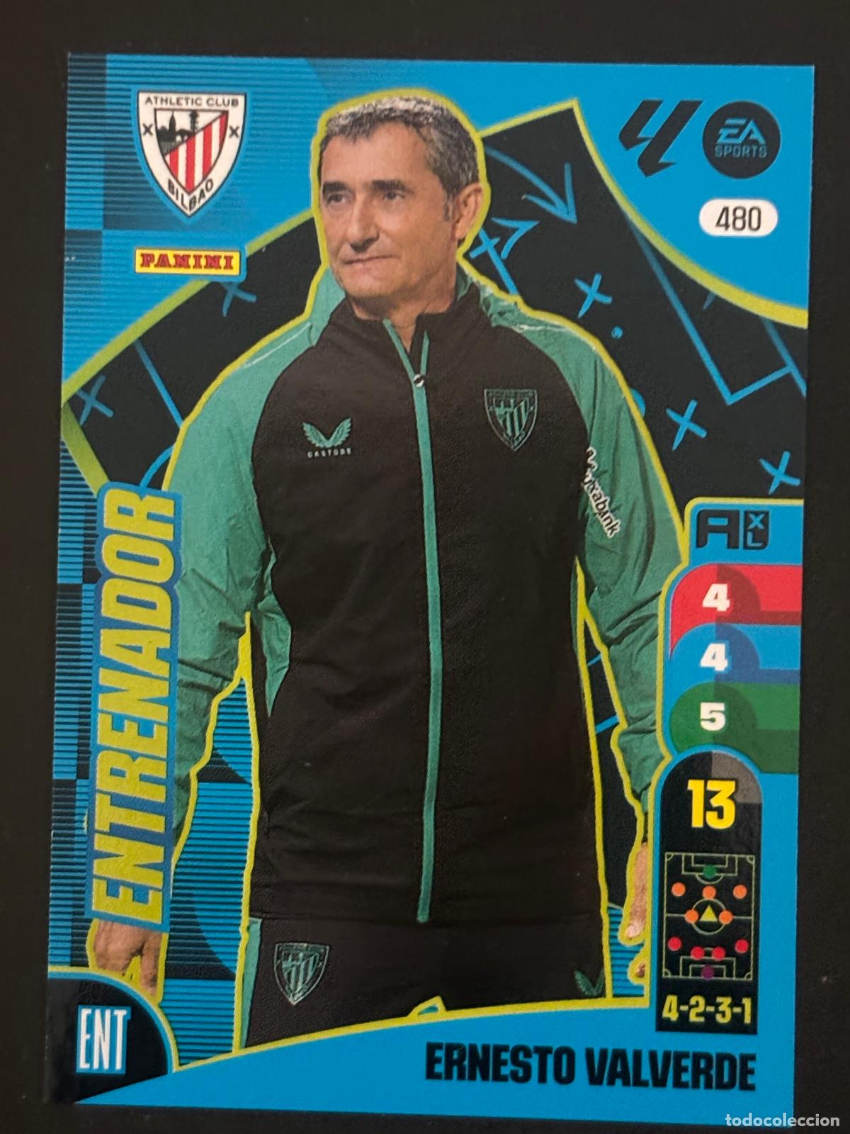 Football Stickers: 480 ERNESTO VALVERDE AT BILBAO ENTRENADOR PLUS 2&ordf; EDICI&Oacute;N ADRENALYN XL LALIGA 24-25