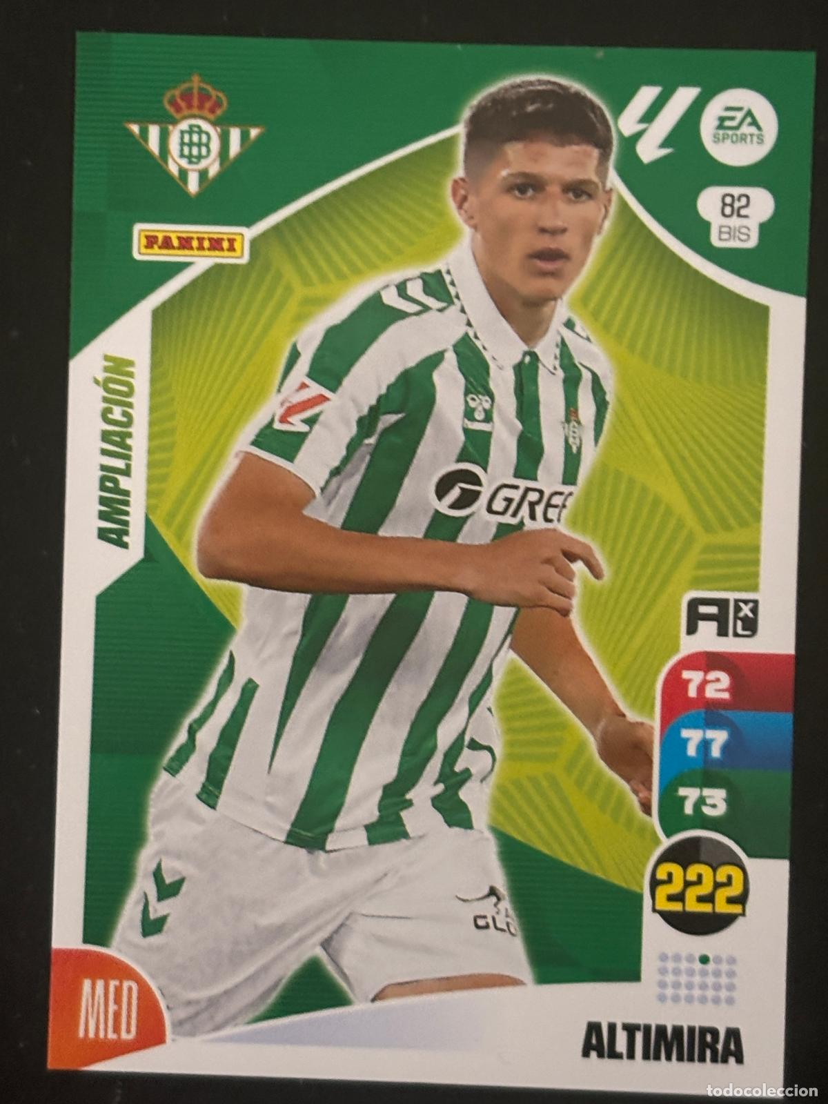 Cartes &agrave; collectionner de Football: 82BIS ALTIMIRA BETIS ADRENALYN PLUS 2&ordf; EDICI&Oacute;N ADRENALYN XL LALIGA 24-25 2024-2025