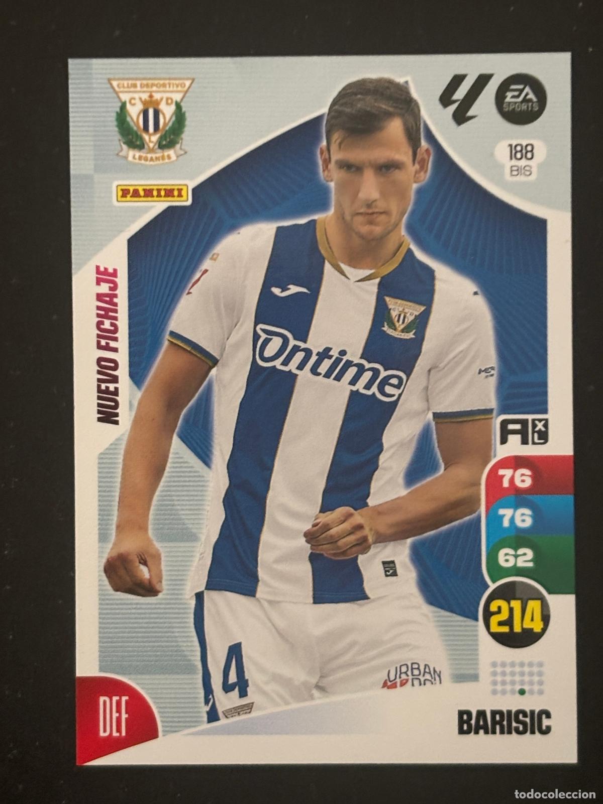 Cartes &agrave; collectionner de Football: 188BIS BARISIC LEGANES ADRENALYN PLUS 2&ordf; EDICI&Oacute;N ADRENALYN XL LALIGA 24-25 2024-2025