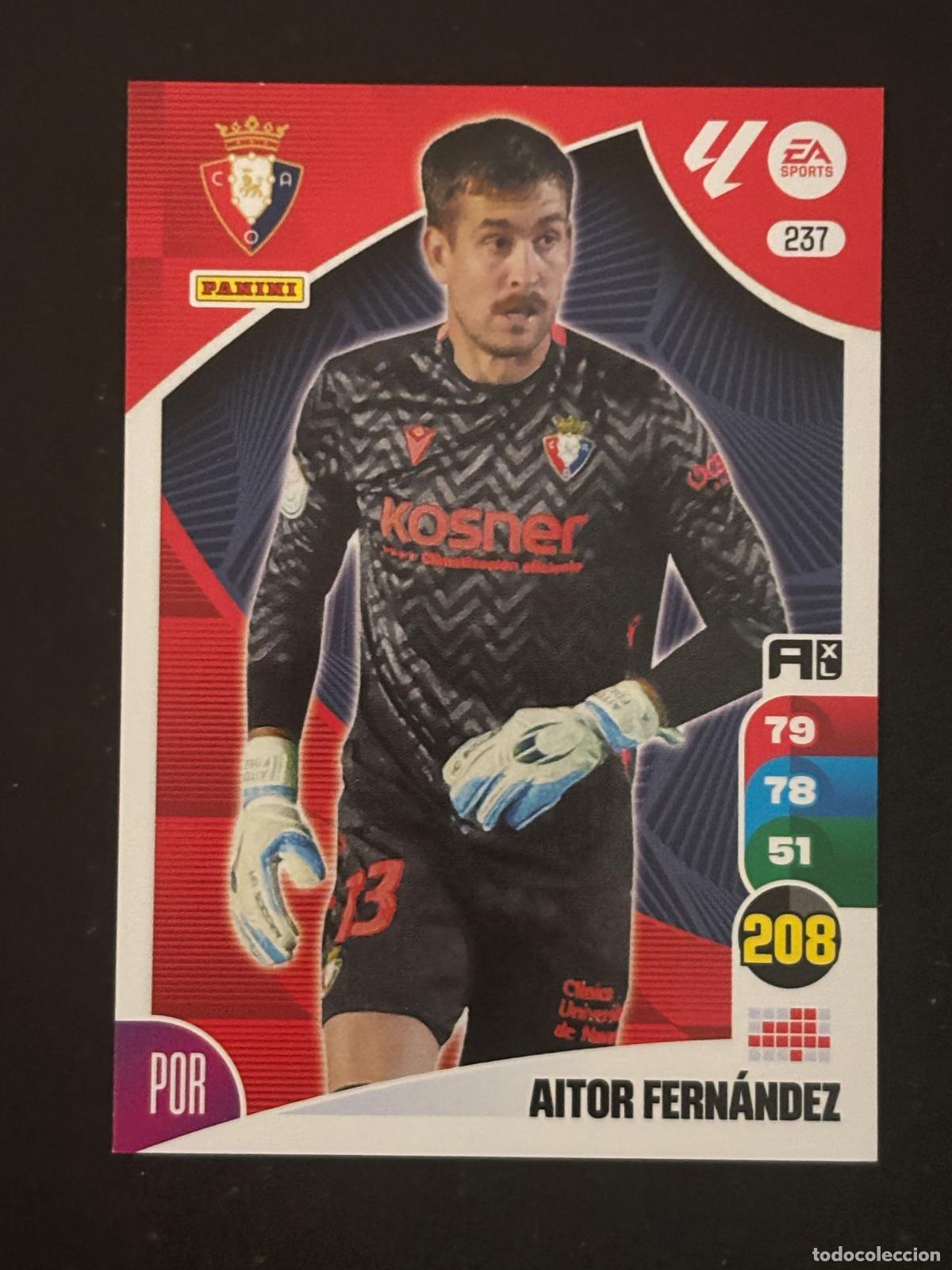 Figurine di Calcio: 237 AITOR FERN&Aacute;NDEZ OSASUNA ADRENALYN XL LALIGA EA SPORTS 24-25 2024-2025 PANINI