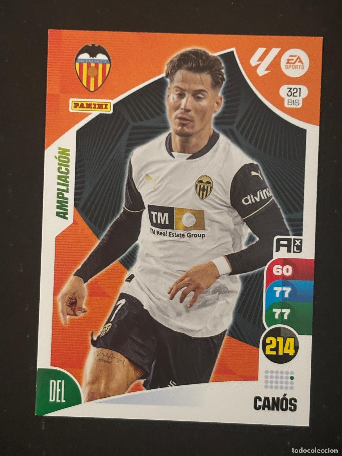 Cromos de f&uacute;tbol: 321BIS CAN&Oacute;S VALENCIA ADRENALYN PLUS 2&ordf; EDICI&Oacute;N ADRENALYN XL LALIGA 24-25 2024-2025