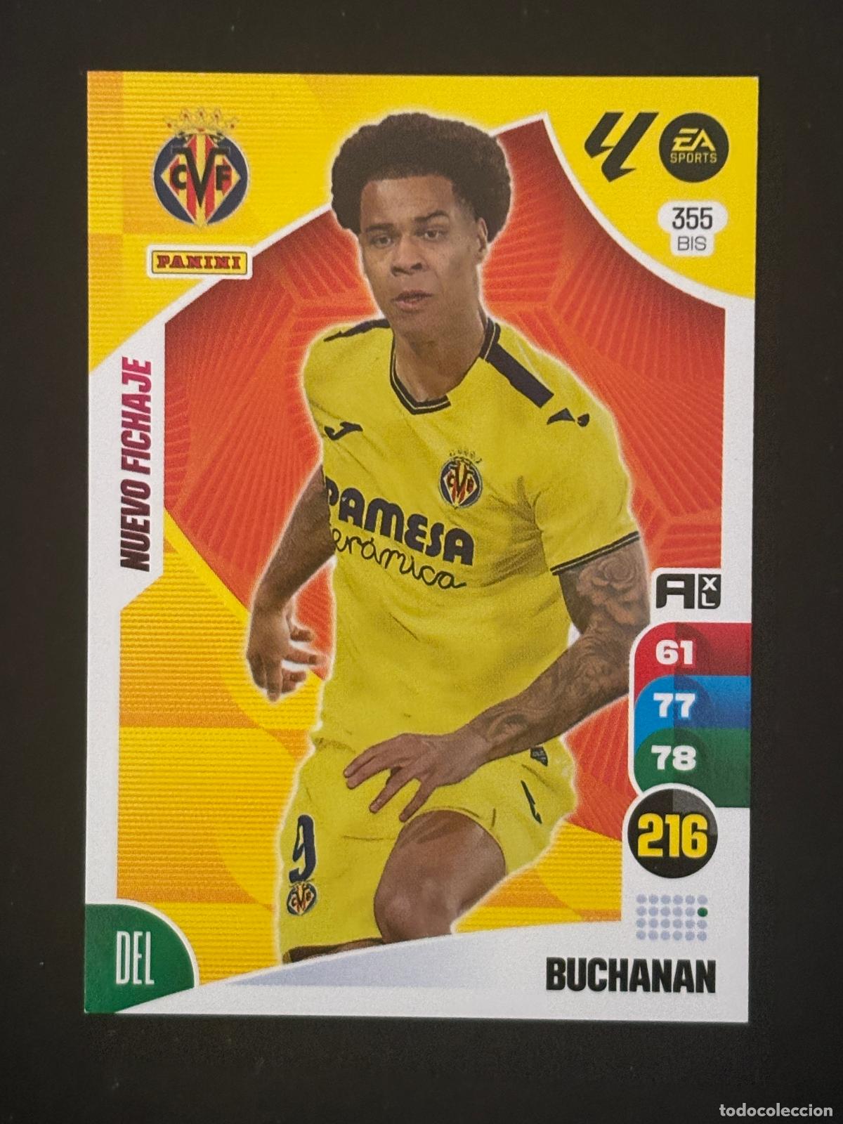 Cromos de f&uacute;tbol: 355BIS BUCHANAN VILLARREAL ADRENALYN PLUS 2&ordf; EDICI&Oacute;N ADRENALYN XL LALIGA 24-25 2024-2025