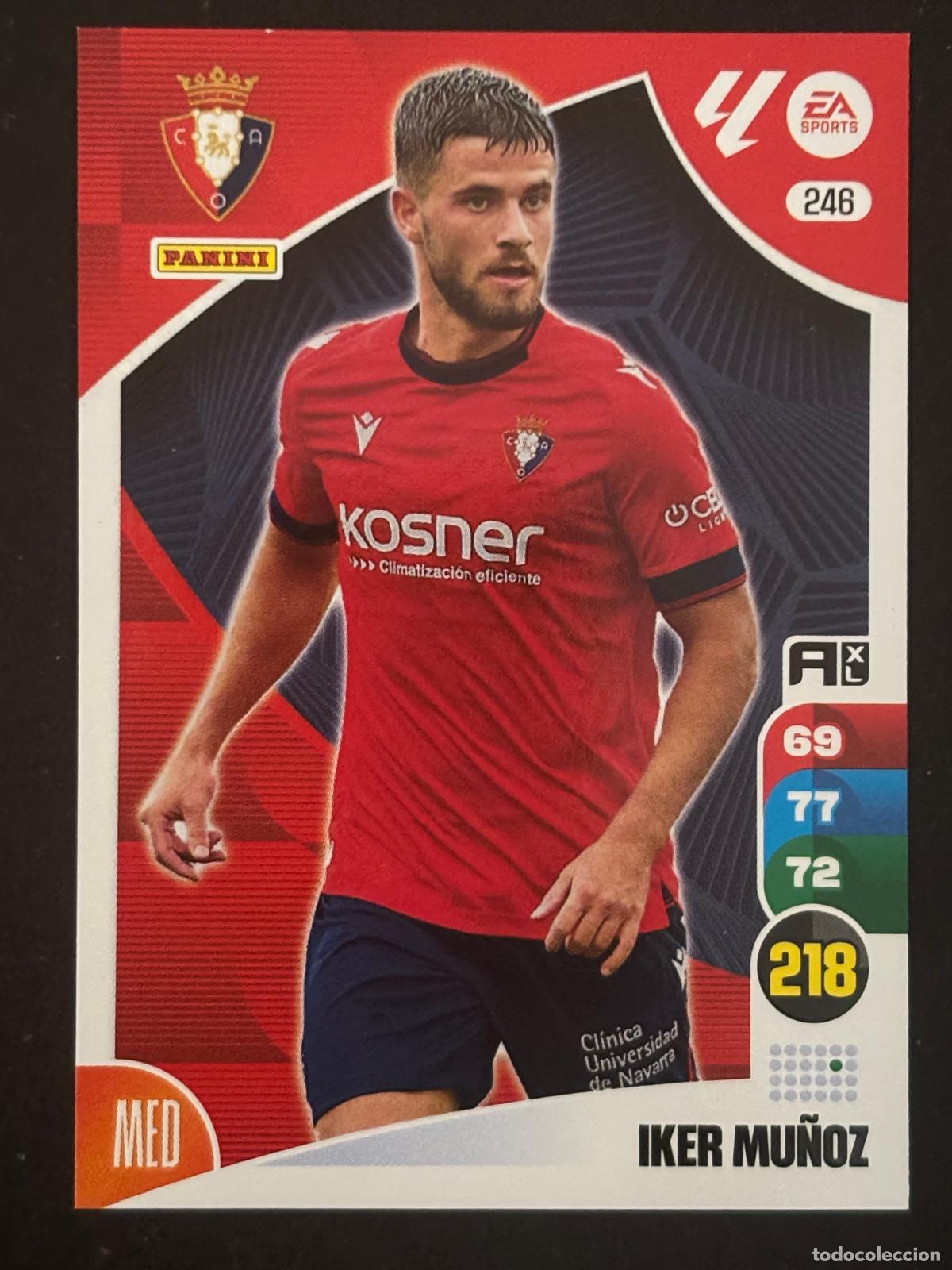 Cromos de f&uacute;tbol: 246 IKER MU&Ntilde;OZ OSASUNA ADRENALYN XL LALIGA EA SPORTS 24-25 2024-2025 PANINI