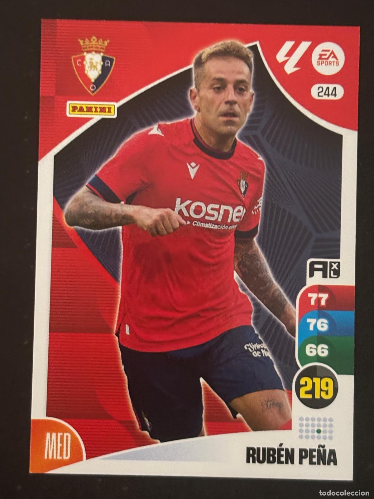 Cromos de f&uacute;tbol: 244 RUB&Eacute;N PE&Ntilde;A OSASUNA ADRENALYN XL LALIGA EA SPORTS 24-25 2024-2025 PANINI