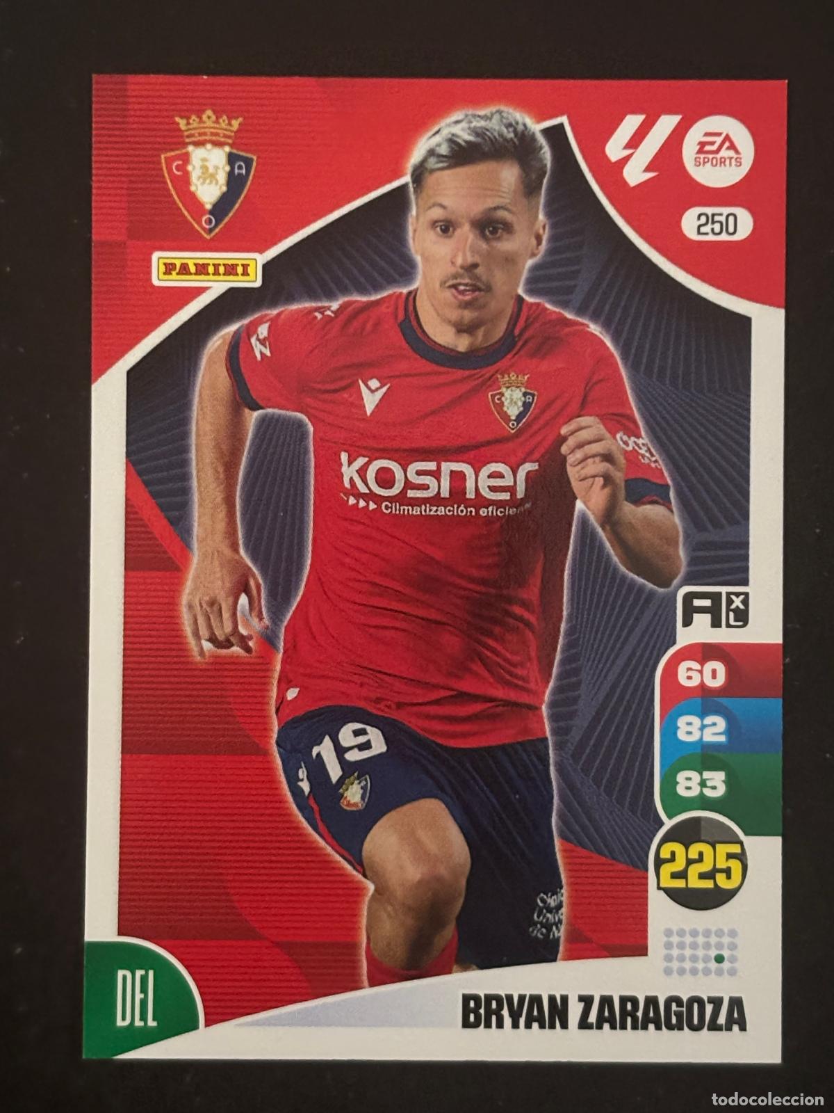 Cromos de f&uacute;tbol: 250 BRYAN ZARAGOZA OSASUNA ADRENALYN XL LALIGA EA SPORTS 24-25 2024-2025 PANINI