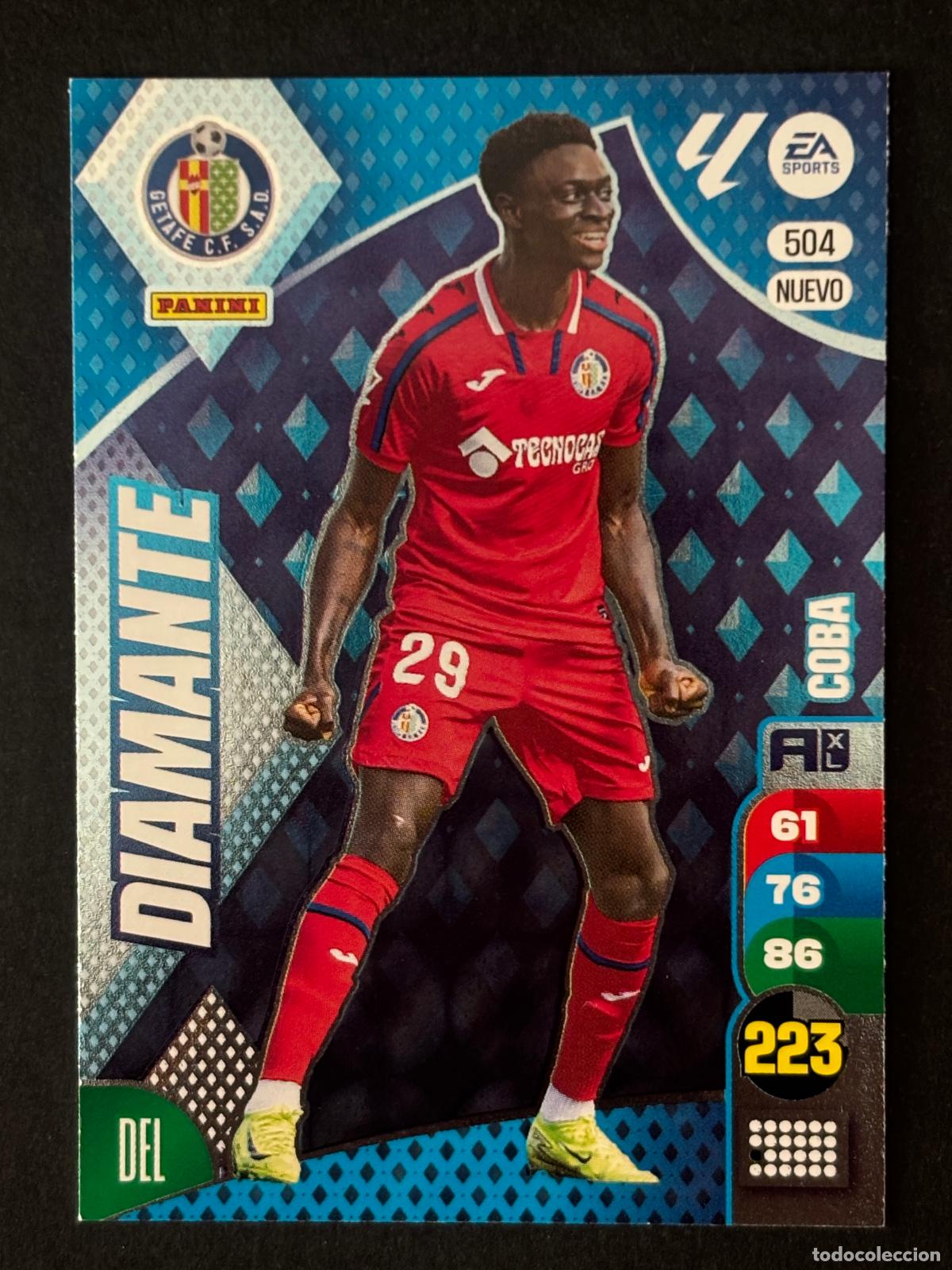 Cromos de f&uacute;tbol: 504 COBA GETAFE NUEVO DIAMANTE ADRENALYN PLUS 2&ordf; EDICI&Oacute;N ADRENALYN XL LALIGA 24-25