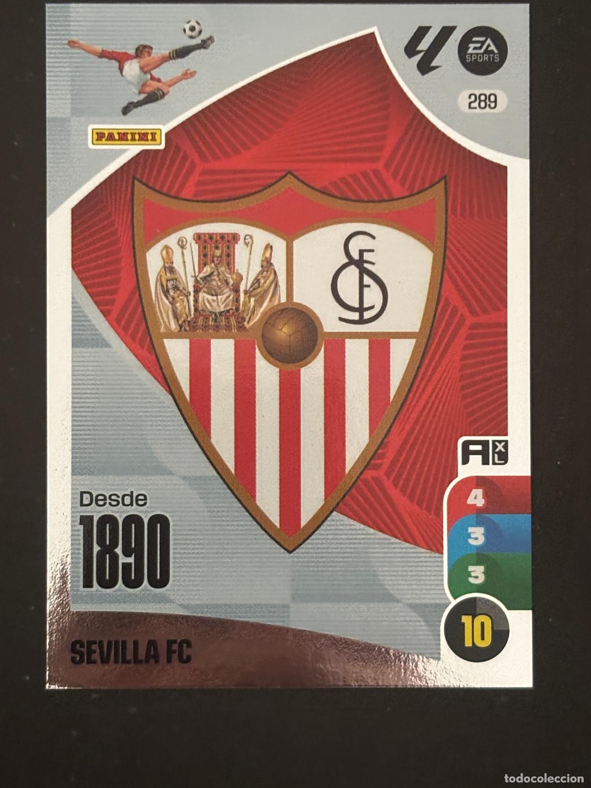 Cromos de f&uacute;tbol: 289 ESCUDO SEVILLA ADRENALYN XL LALIGA EA SPORTS 24-25 2024-2025 PANINI