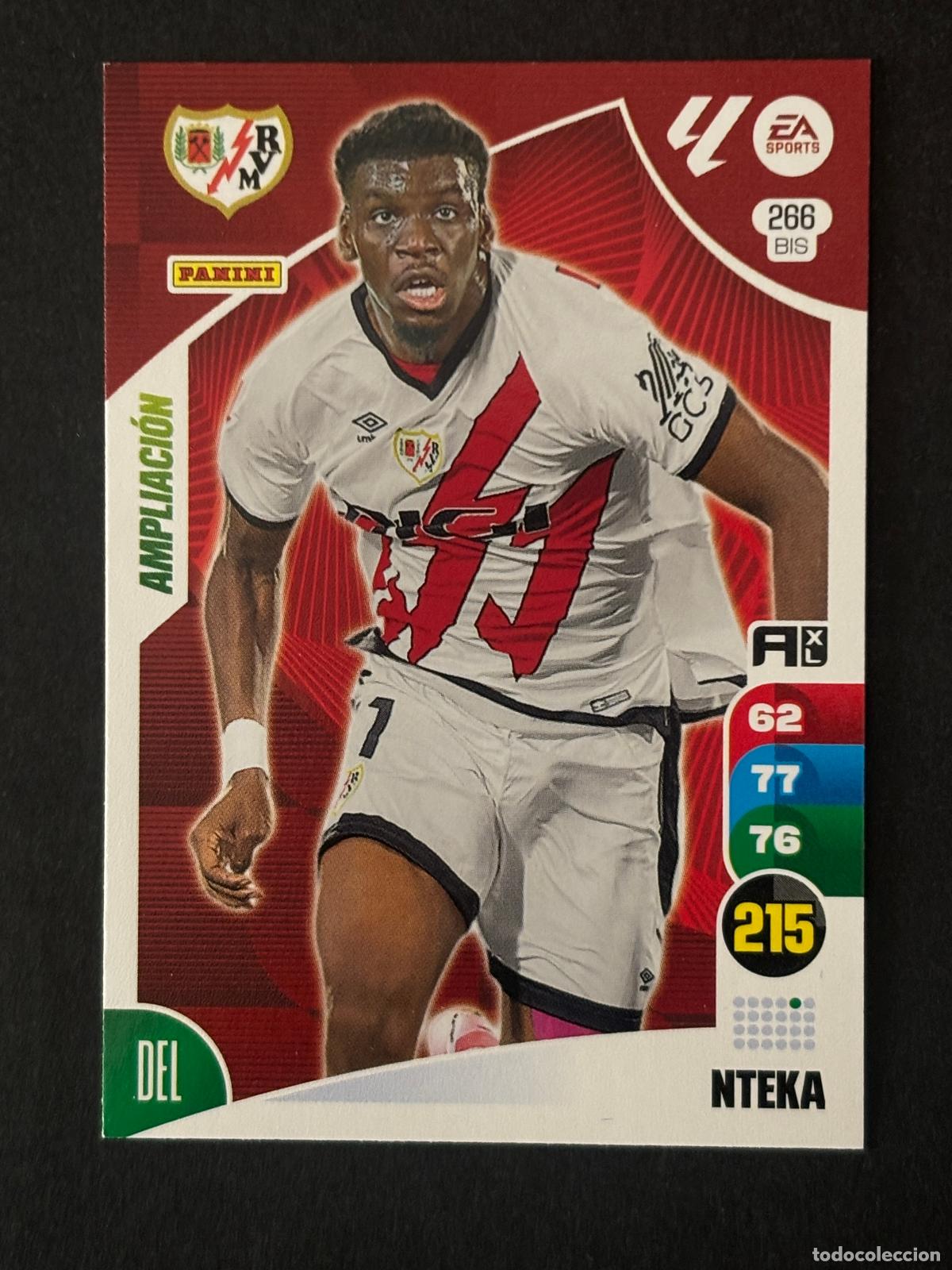 Figurine di Calcio: 266BIS NTEKA RAYO ADRENALYN PLUS 2&ordf; EDICI&Oacute;N ADRENALYN XL LALIGA EA SPORTS 24-25 2024-2025