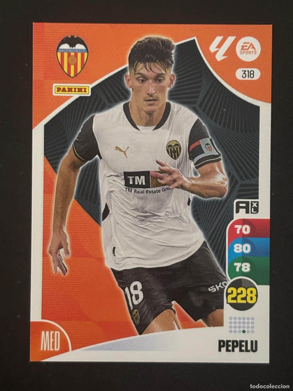 Figurine di Calcio: 318 PEPELU VALENCIA ADRENALYN XL LALIGA EA SPORTS 24-25 2024-2025 PANINI