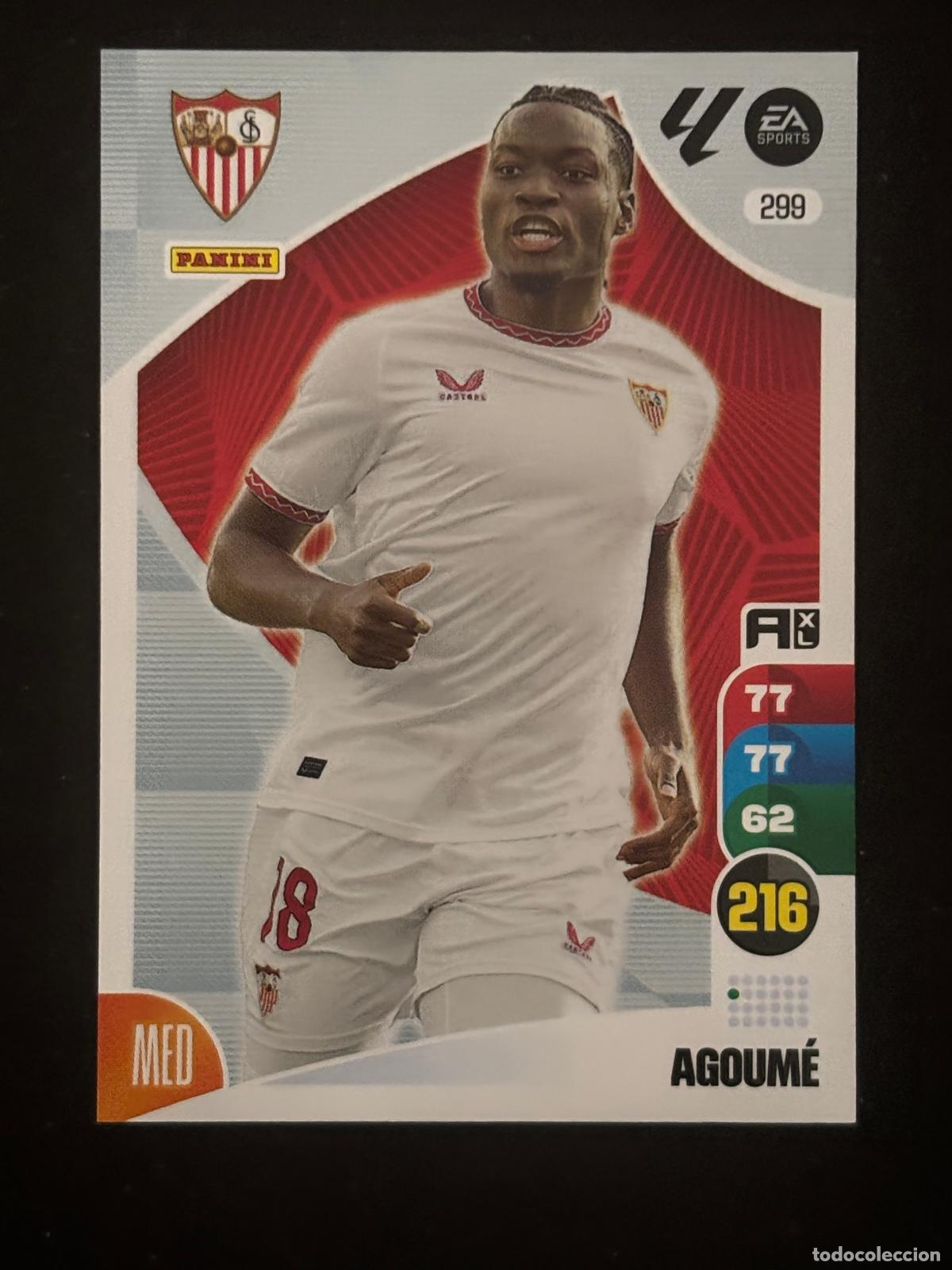 Figurine di Calcio: 299 AGOUM&Eacute; SEVILLA ADRENALYN XL LALIGA EA SPORTS 24-25 2024-2025 PANINI