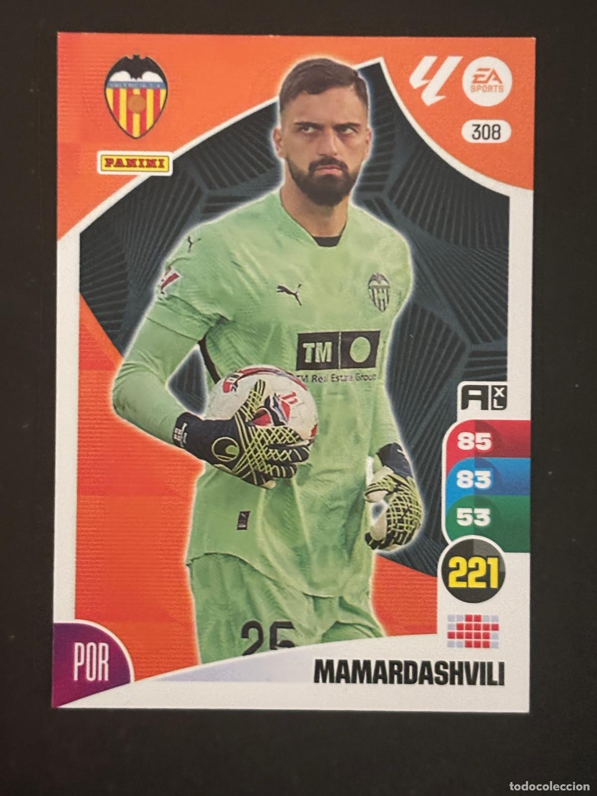 Figurine di Calcio: 308 MAMARDASHVILI VALENCIA ADRENALYN XL LALIGA EA SPORTS 24-25 2024-2025 PANINI