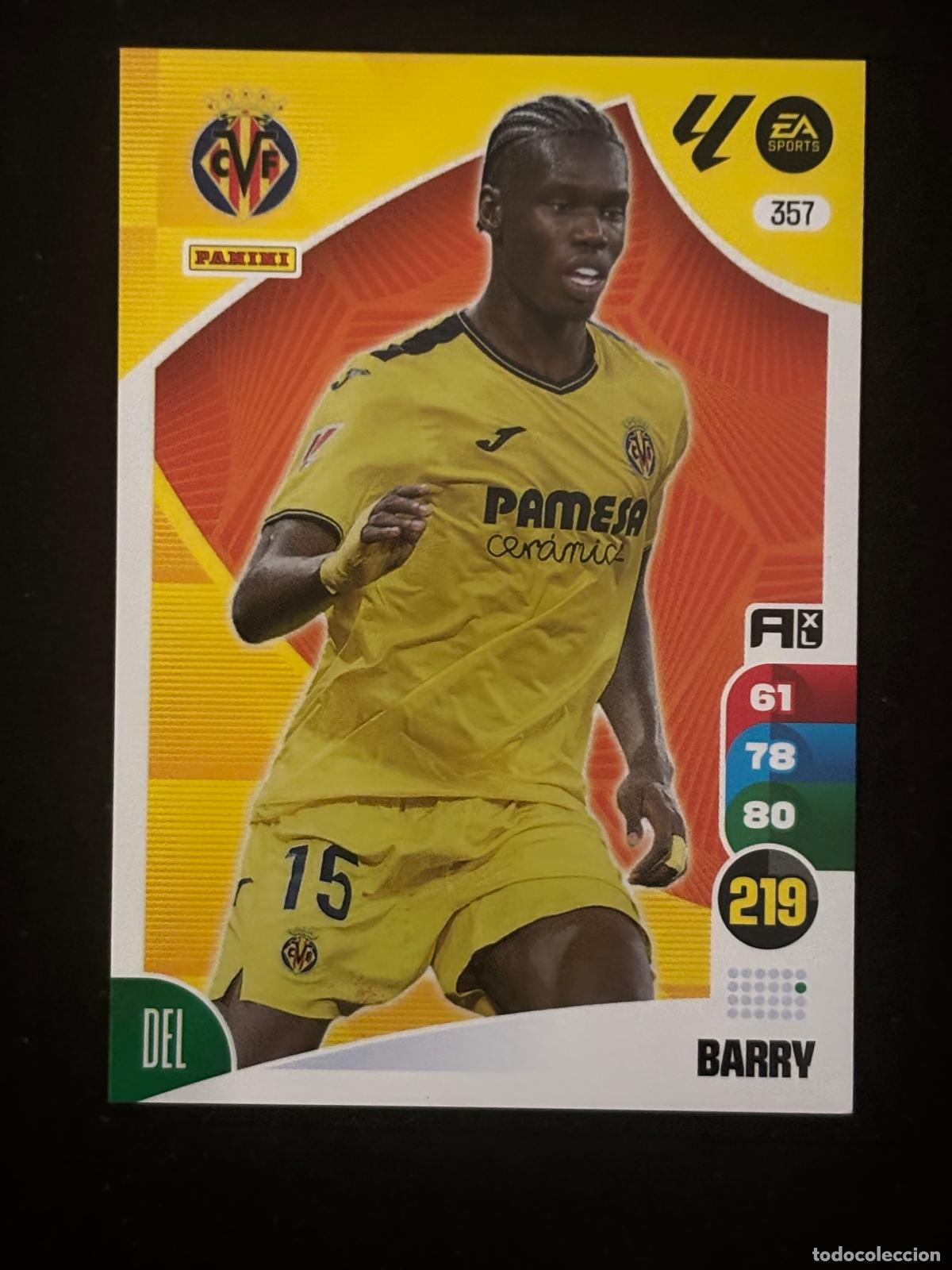 Figurine di Calcio: 357 BARRY VILLARREAL ADRENALYN XL LALIGA EA SPORTS 24-25 2024-2025 PANINI