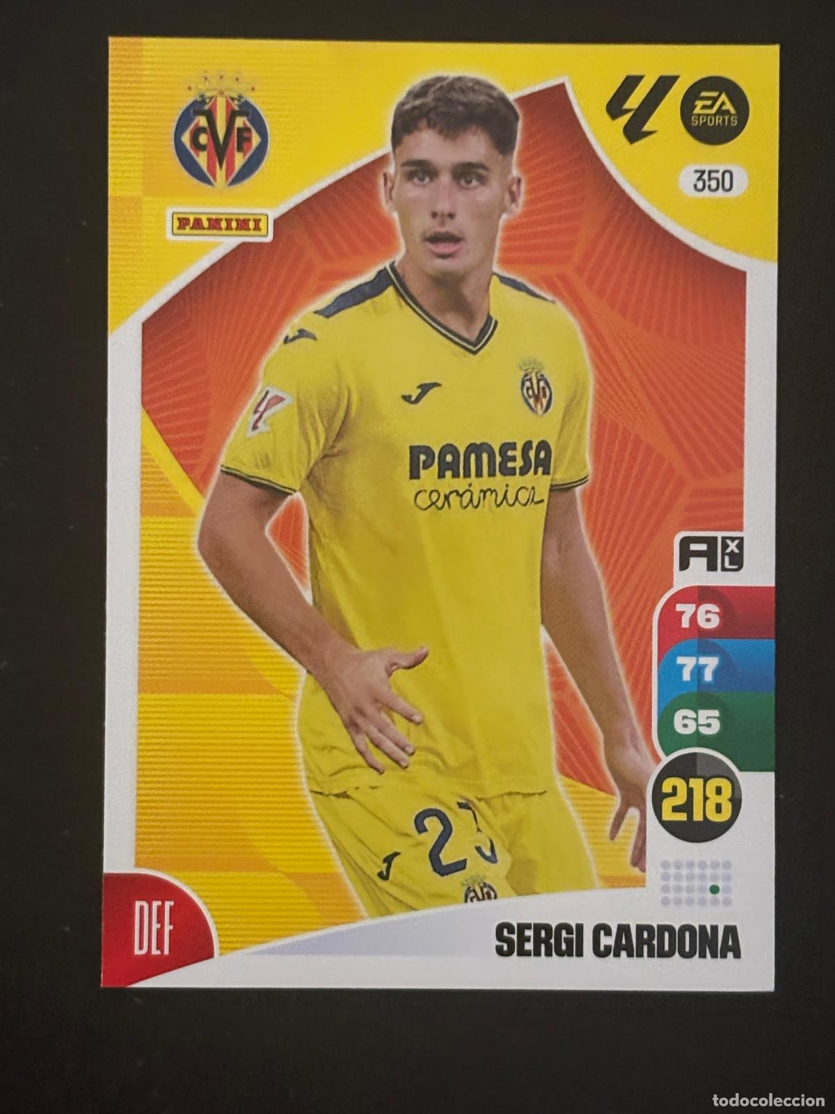 Football Stickers: 350 SERGI CARDONA VILLARREAL ADRENALYN XL LALIGA EA SPORTS 24-25 2024-2025 PANINI