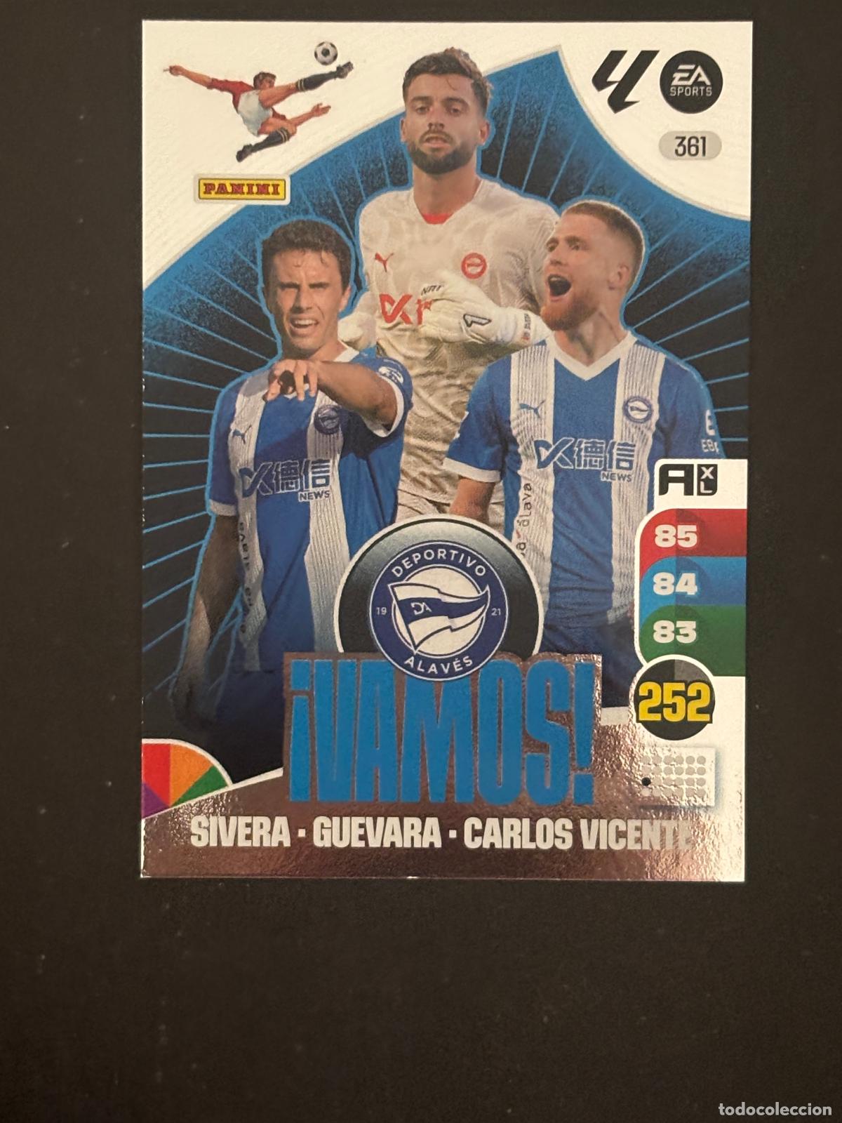 Football Stickers: 361 VAMOS ALAVES &iexcl;VAMOS! ADRENALYN XL LALIGA EA SPORTS 24-25 2024-2025 PANINI