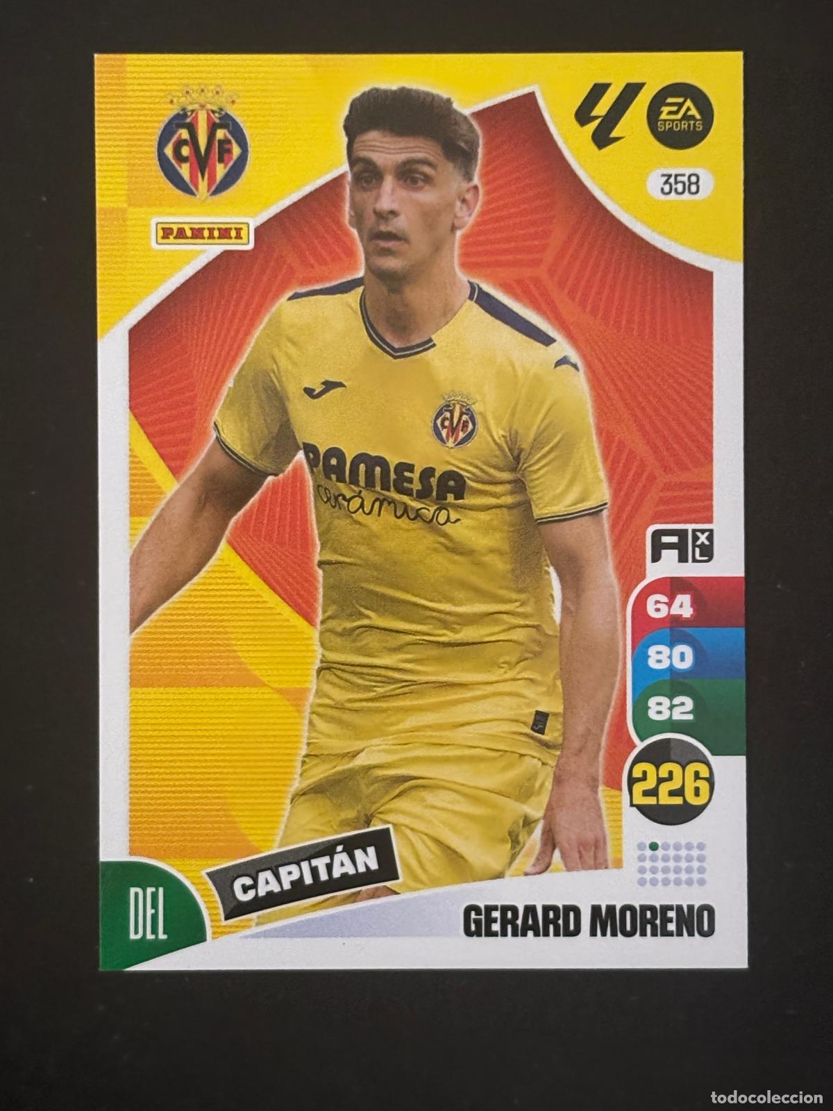 Football Stickers: 358 GERARD MORENO VILLARREAL ADRENALYN XL LALIGA EA SPORTS 24-25 2024-2025 PANINI