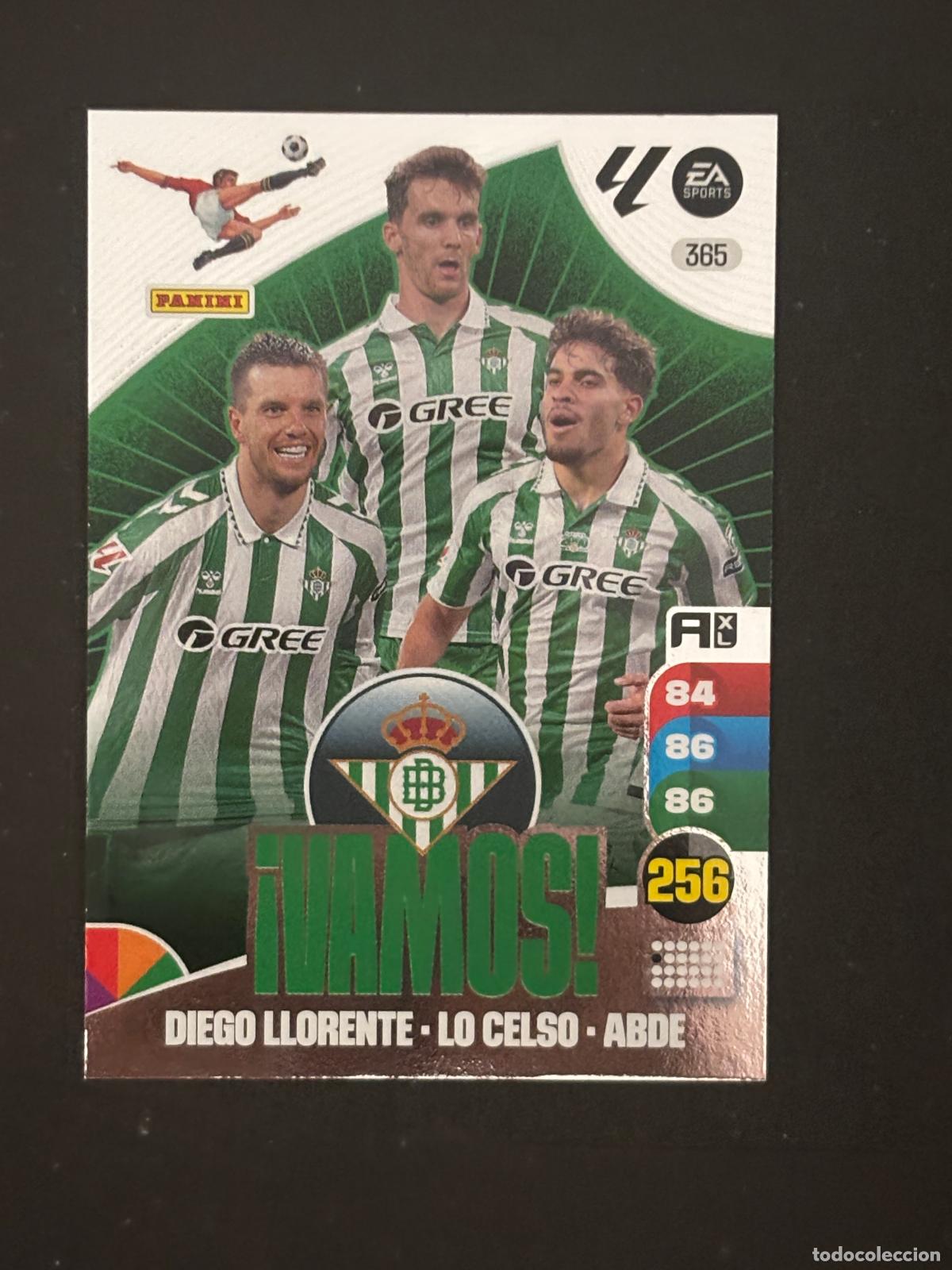 Football Stickers: 365 VAMOS BETIS &iexcl;VAMOS! ADRENALYN XL LALIGA EA SPORTS 24-25 2024-2025 PANINI