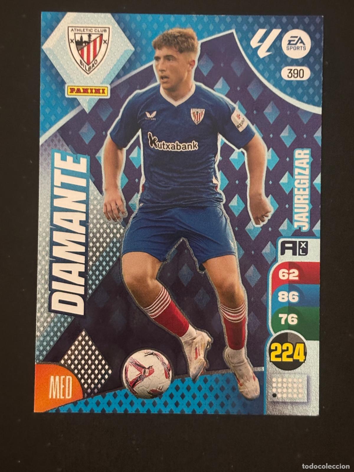 Football Stickers: 390 JAUREGIZAR AT BILBAO DIAMANTES ADRENALYN XL LALIGA EA SPORTS 24-25 2024-2025 PANINI