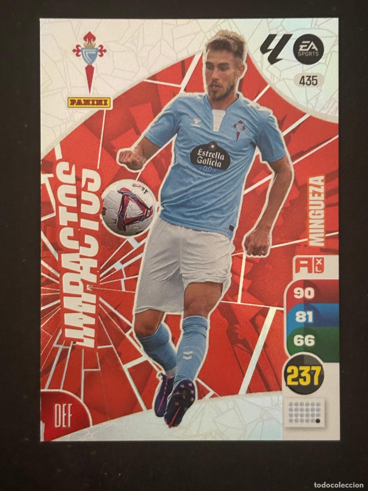 Football Stickers: 435 MINGUEZA CELTA IMPACTOS ADRENALYN XL LALIGA EA SPORTS 24-25 2024-2025 PANINI