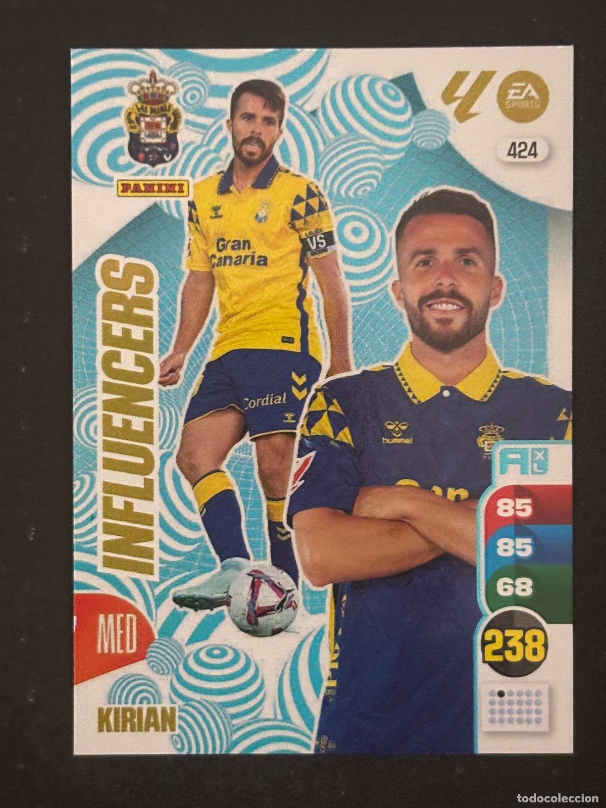 Fu&szlig;ball-Sticker: 424 KIRIAN LAS PALMAS INFLUENCERS ADRENALYN XL LALIGA EA SPORTS 24-25 2024-2025 PANINI