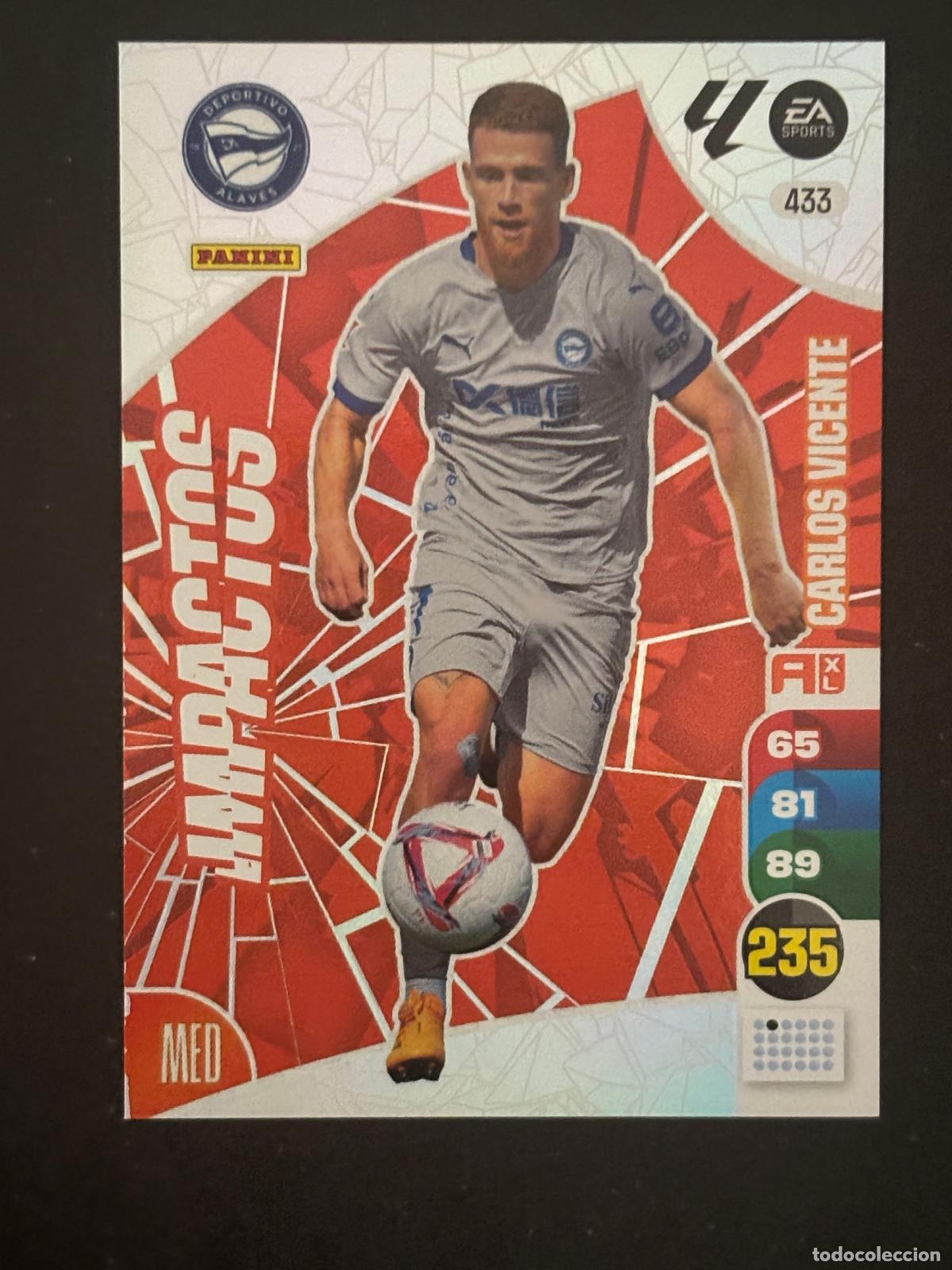 Fu&szlig;ball-Sticker: 433 CARLOS VICENTE ALAVES IMPACTOS ADRENALYN XL LALIGA EA SPORTS 24-25 2024-2025 PANINI