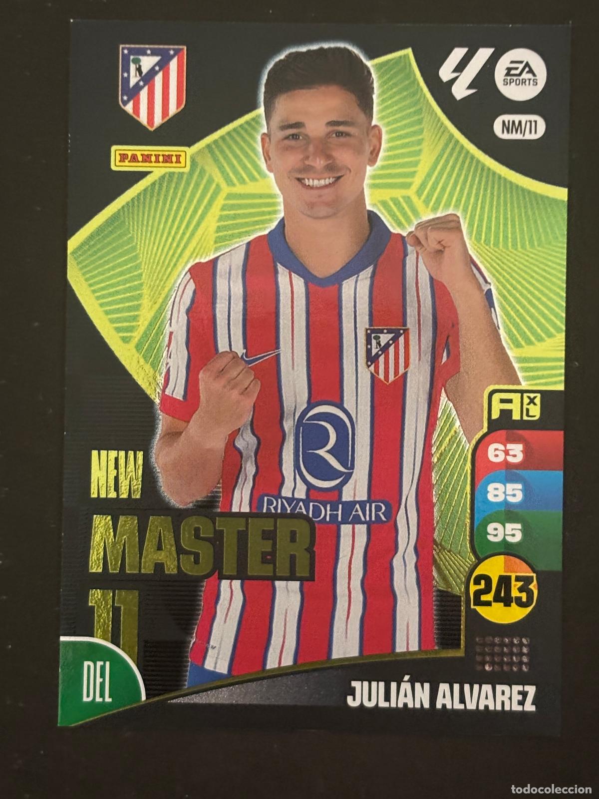 Fu&szlig;ball-Sticker: NM11 JULI&Aacute;N &Aacute;LVAREZ AT MADRID NEW MASTER 11 ADRENALYN XL LALIGA EA SPORTS 24-25 2024-2025