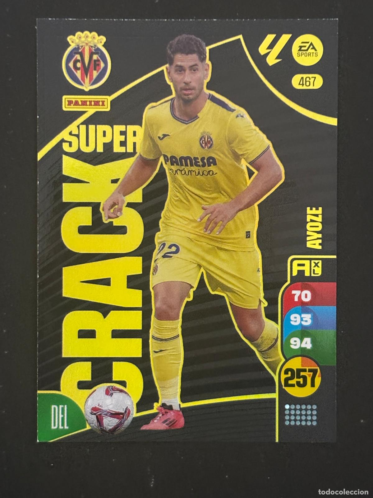 Fu&szlig;ball-Sticker: 467 AYOZE VILLARREAL SUPER CRACK ADRENALYN XL LALIGA EA SPORTS 24-25 2024-2025 PANINI