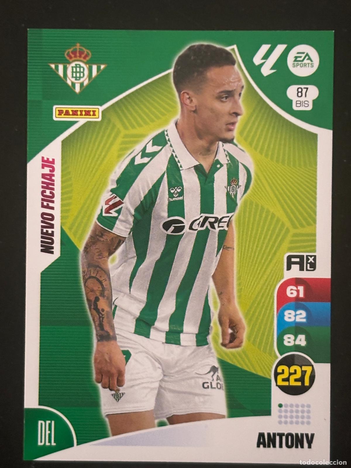 Fu&szlig;ball-Sticker: 87BIS ANTONY BETIS ADRENALYN PLUS 2&ordf; EDICI&Oacute;N ADRENALYN XL LALIGA EA SPORTS 24-25 2024-2025