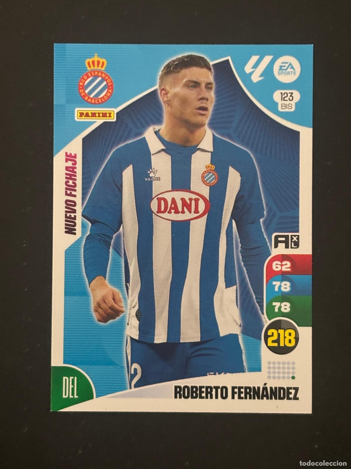 Fu&szlig;ball-Sticker: 123BIS ROBERTO FERN&Aacute;NDEZ ESPANYOL ADRENALYN PLUS 2&ordf; EDICI&Oacute;N ADRENALYN XL LALIGA 24-25